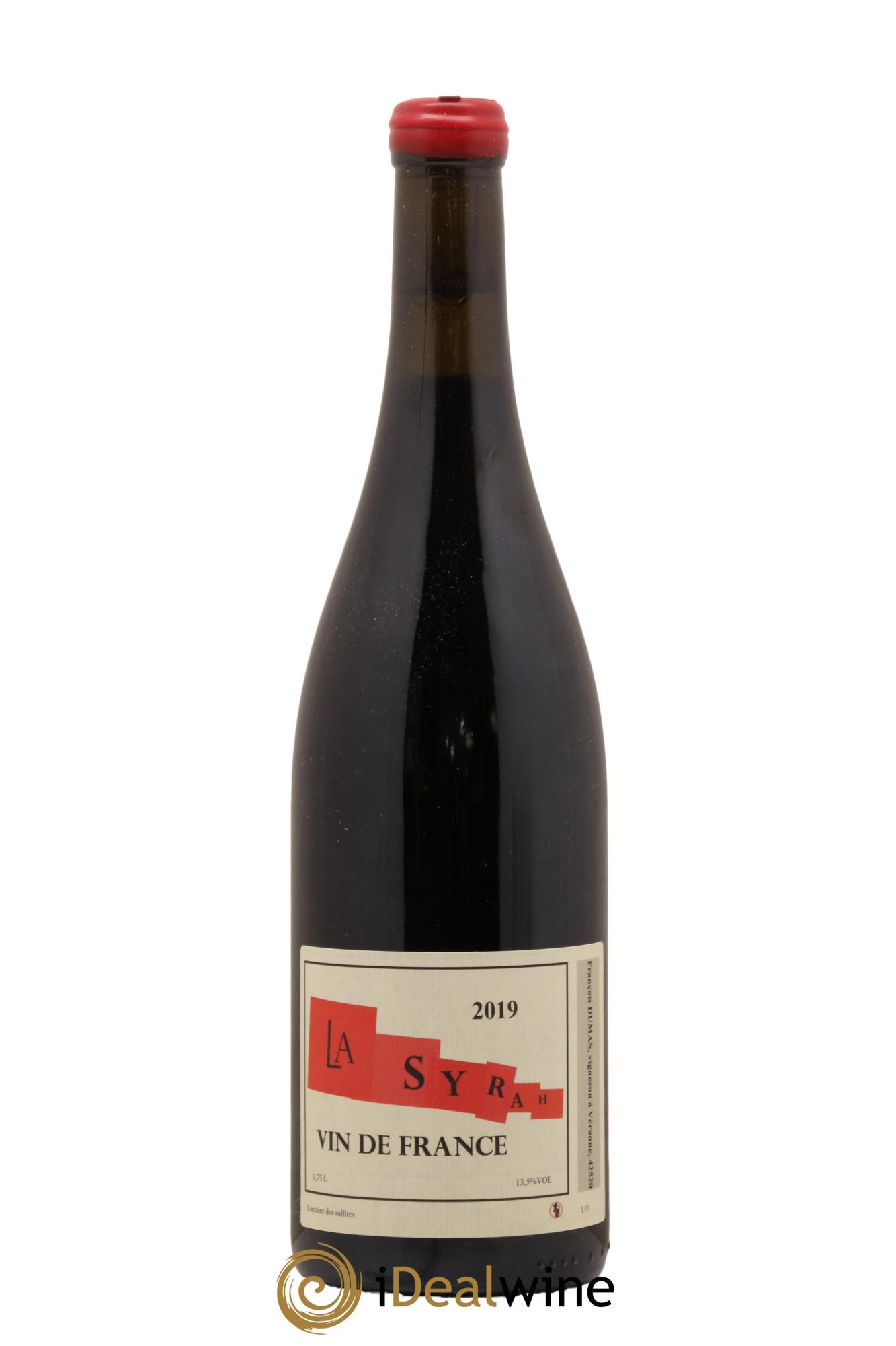 Vin de France La Syrah Domaine Francois Dumas 2019 - Lot de 1 bouteille - 0