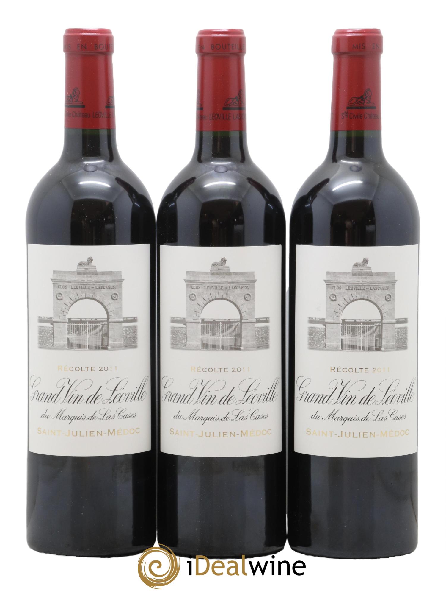 Château Léoville Las Cases 2ème Grand Cru Classé 2011 - Lot de 3 bouteilles - 0