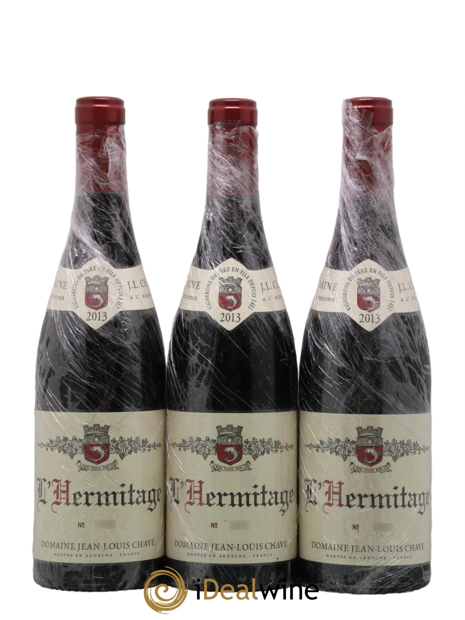 Hermitage Jean-Louis Chave 2013 - Lot de 3 bouteilles - 0