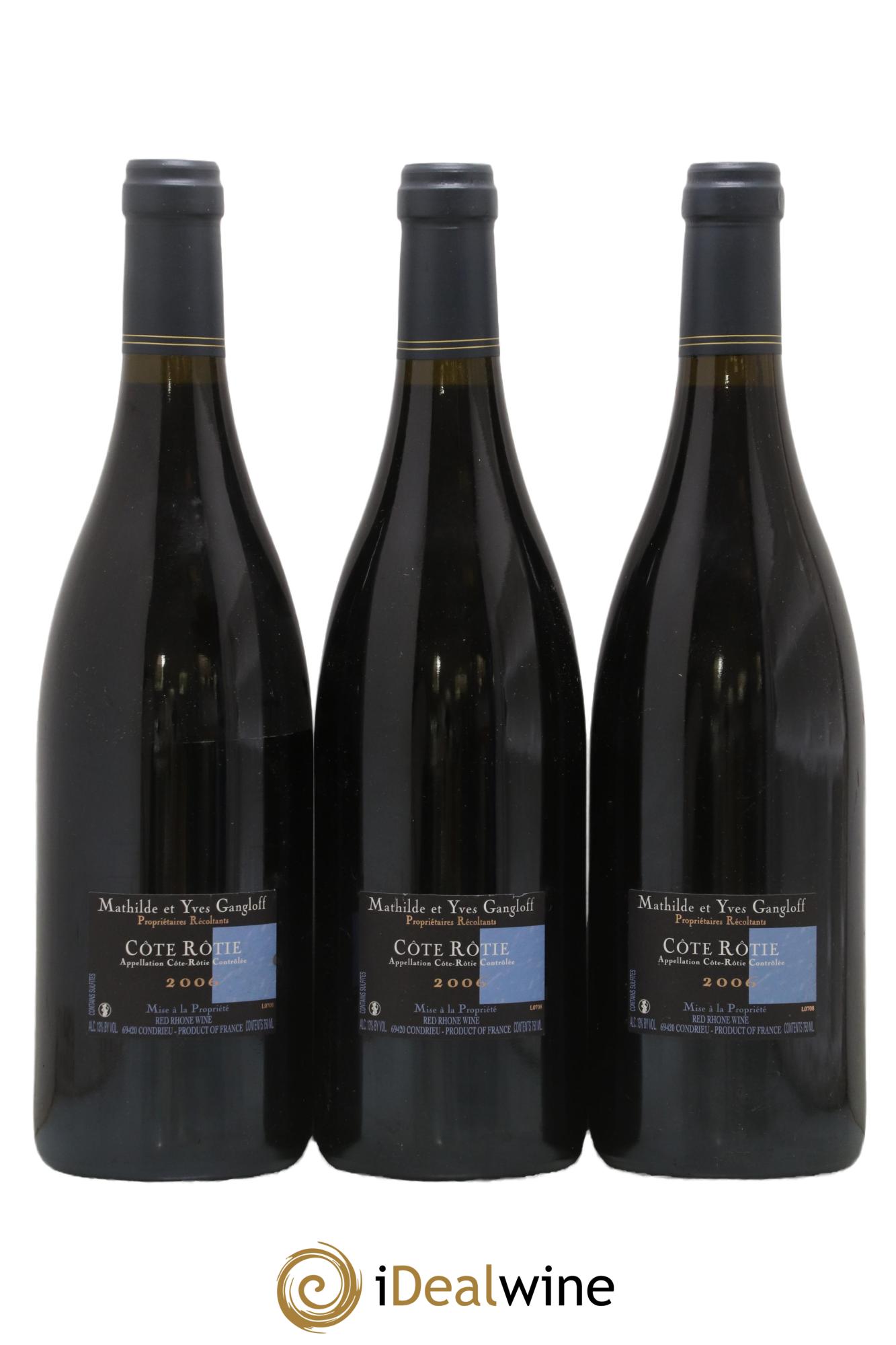 Côte-Rôtie La Barbarine Gangloff (Domaine) 2006 - Lot de 3 bouteilles - 1