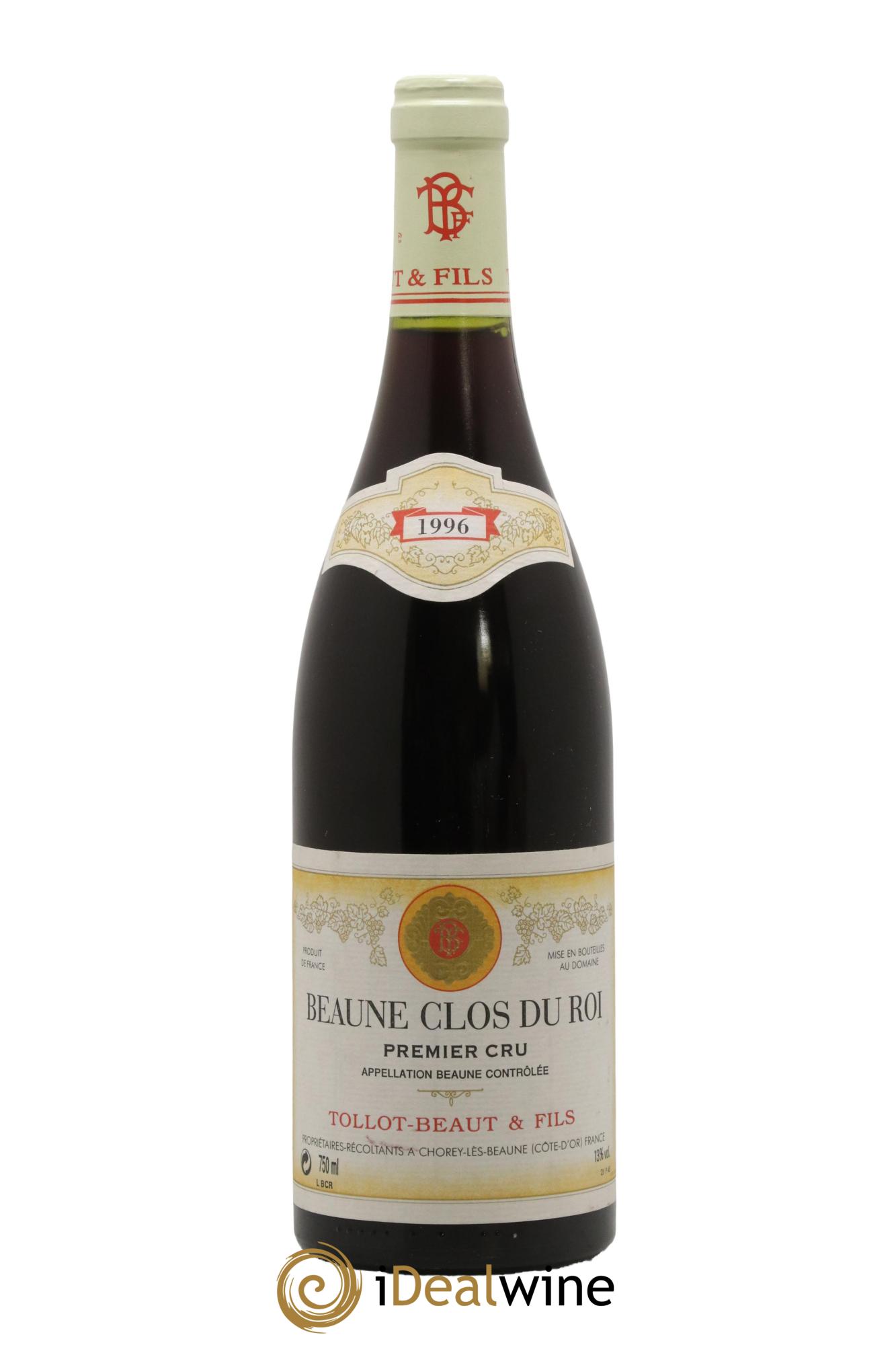 Beaune 1er Cru Clos du Roi Tollot Beaut (Domaine) 1996 - Lot de 1 bouteille - 0