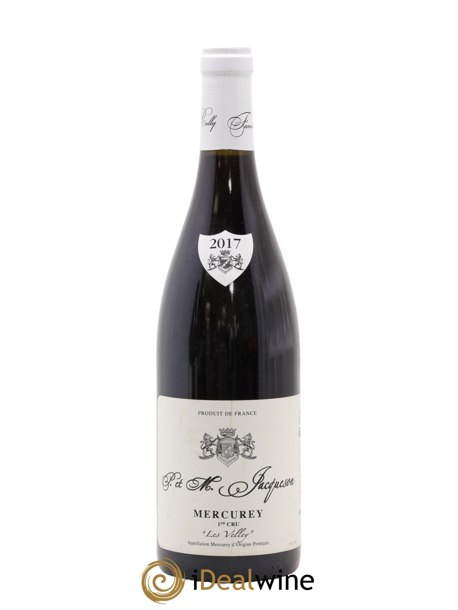 Mercurey 1er Cru Les Velley Jacqueson 2017 - Lot de 1 bouteille - 0