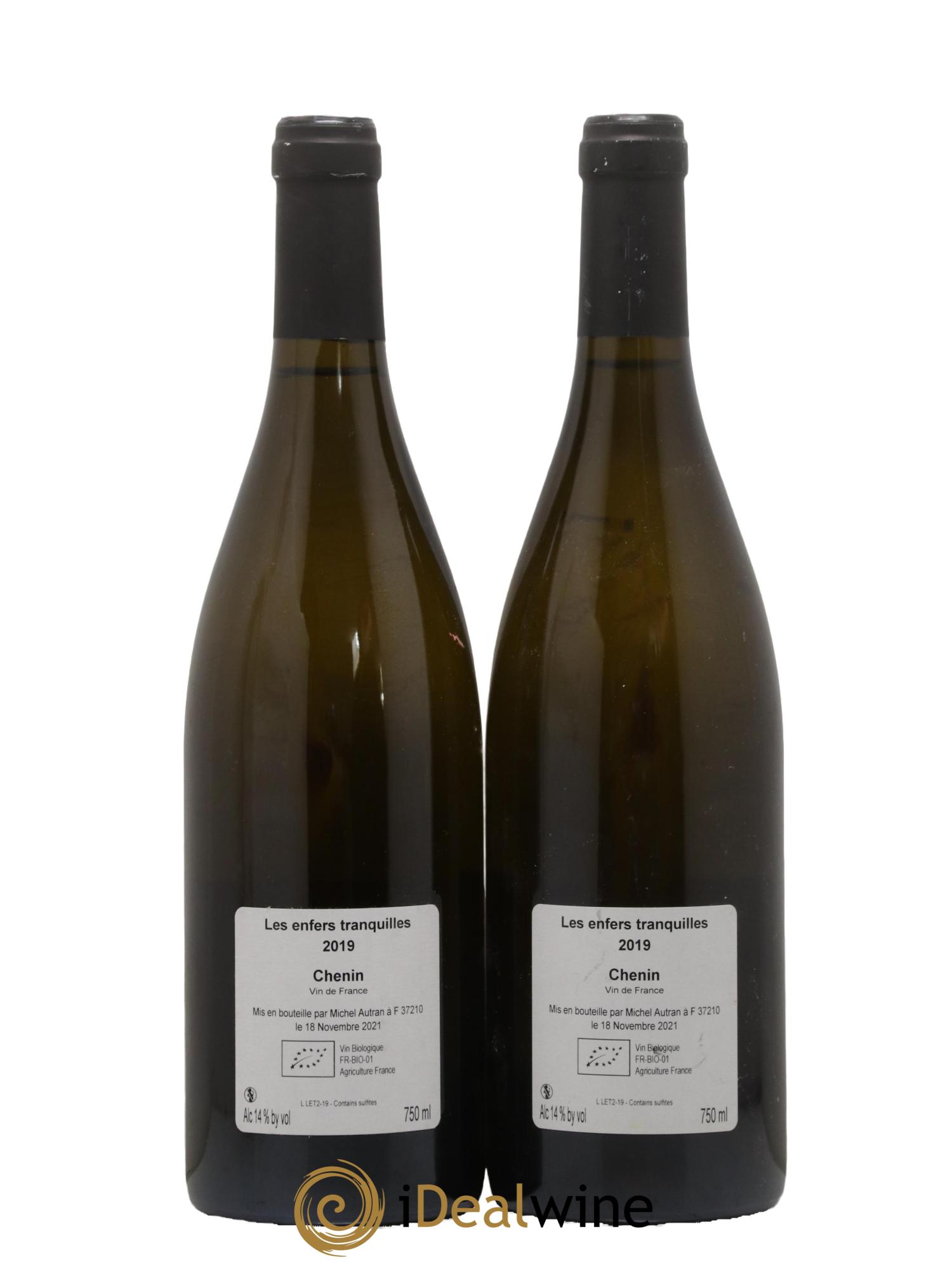 Vin de France Les Enfers Tranquilles Michel Autran 2019 - Lot de 2 bouteilles - 1