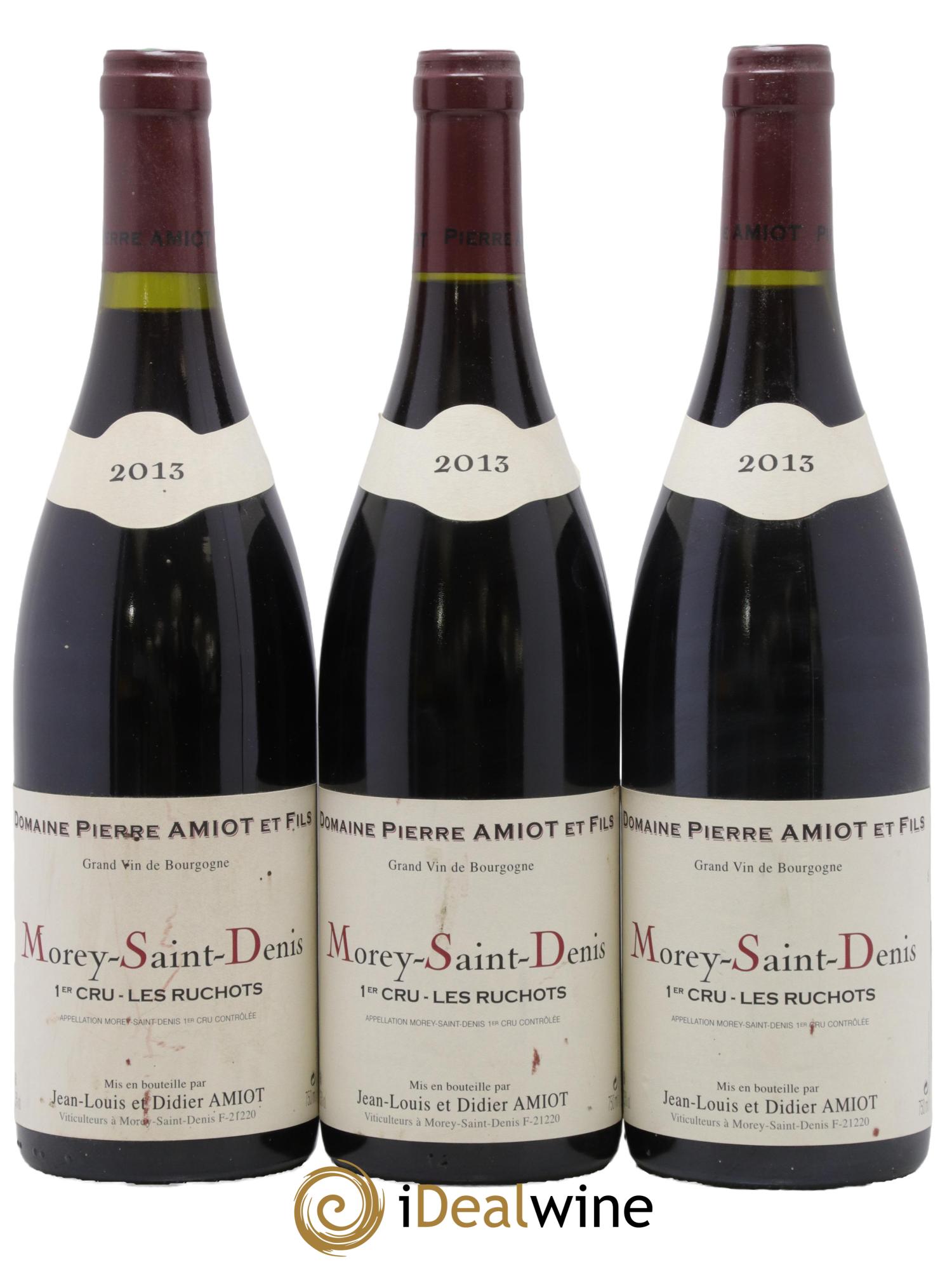 Morey-Saint-Denis 1er Cru Les Ruchots Pierre Amiot et Fils (Domaine) 2013 - Lot de 3 bouteilles - 0