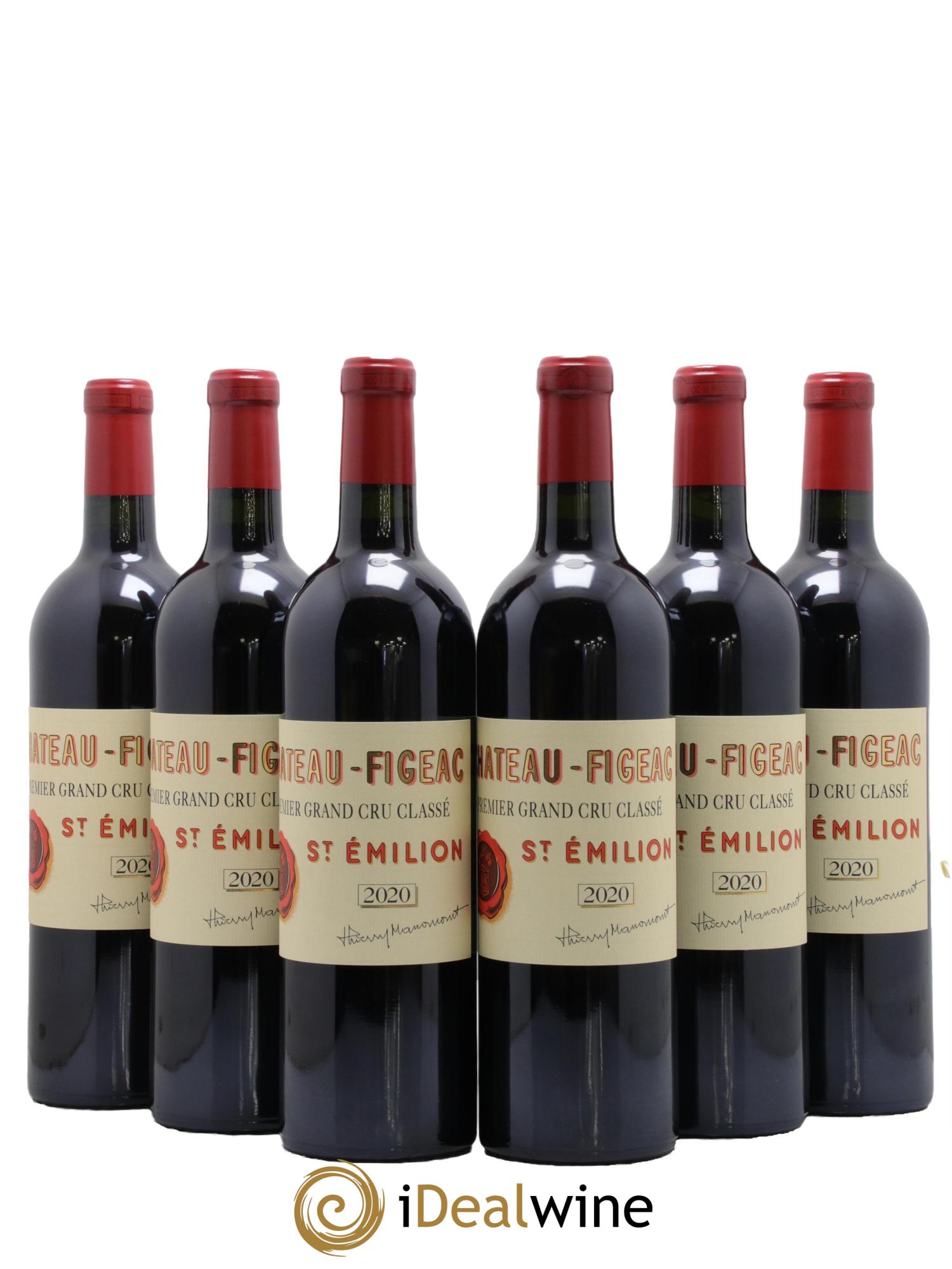 Château Figeac 1er Grand Cru Classé A 2020 - Lotto di 6 bottiglie - 0