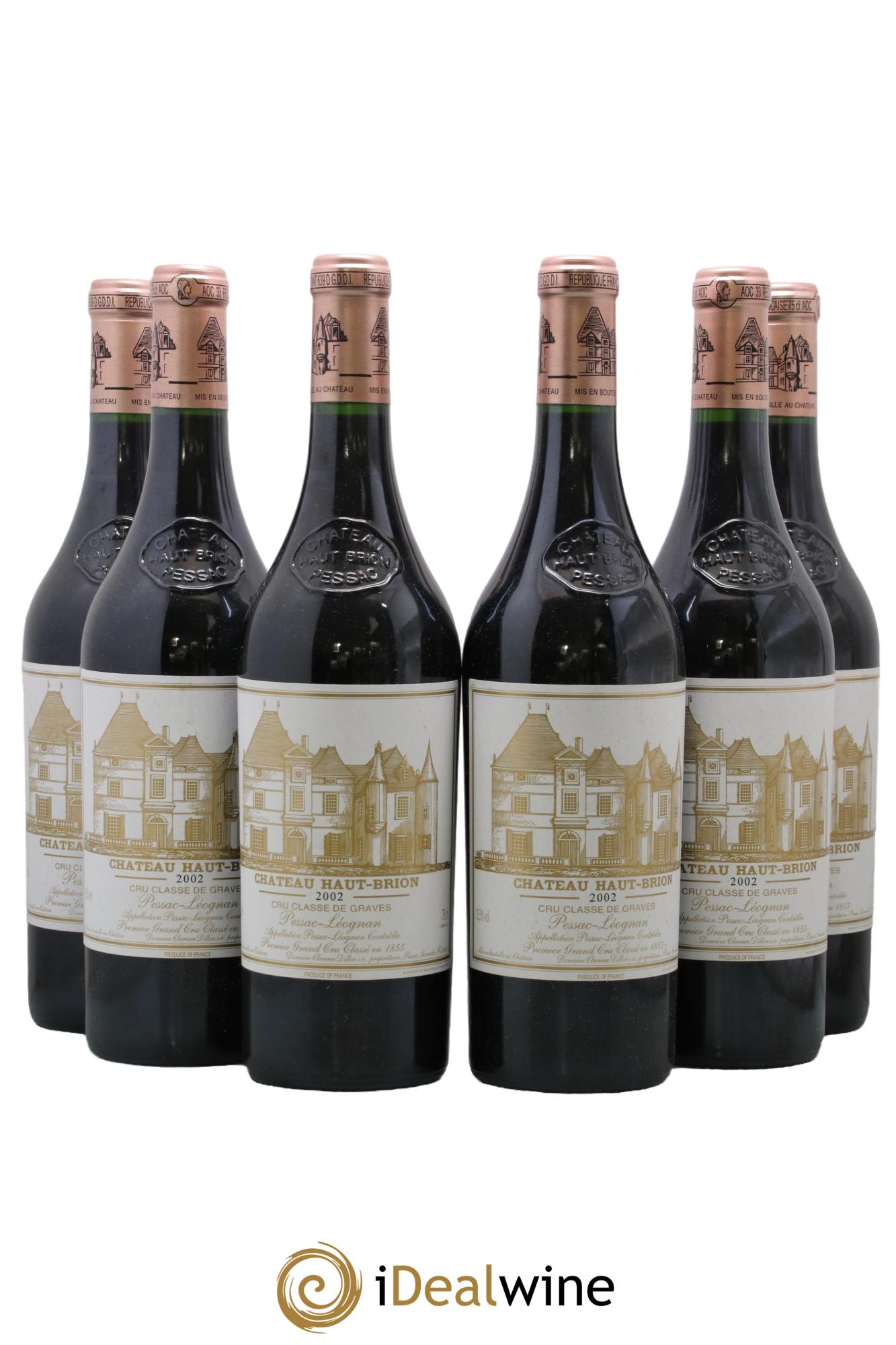 Château Haut Brion 1er Grand Cru Classé 2002 - Posten von 6 Flaschen - 0