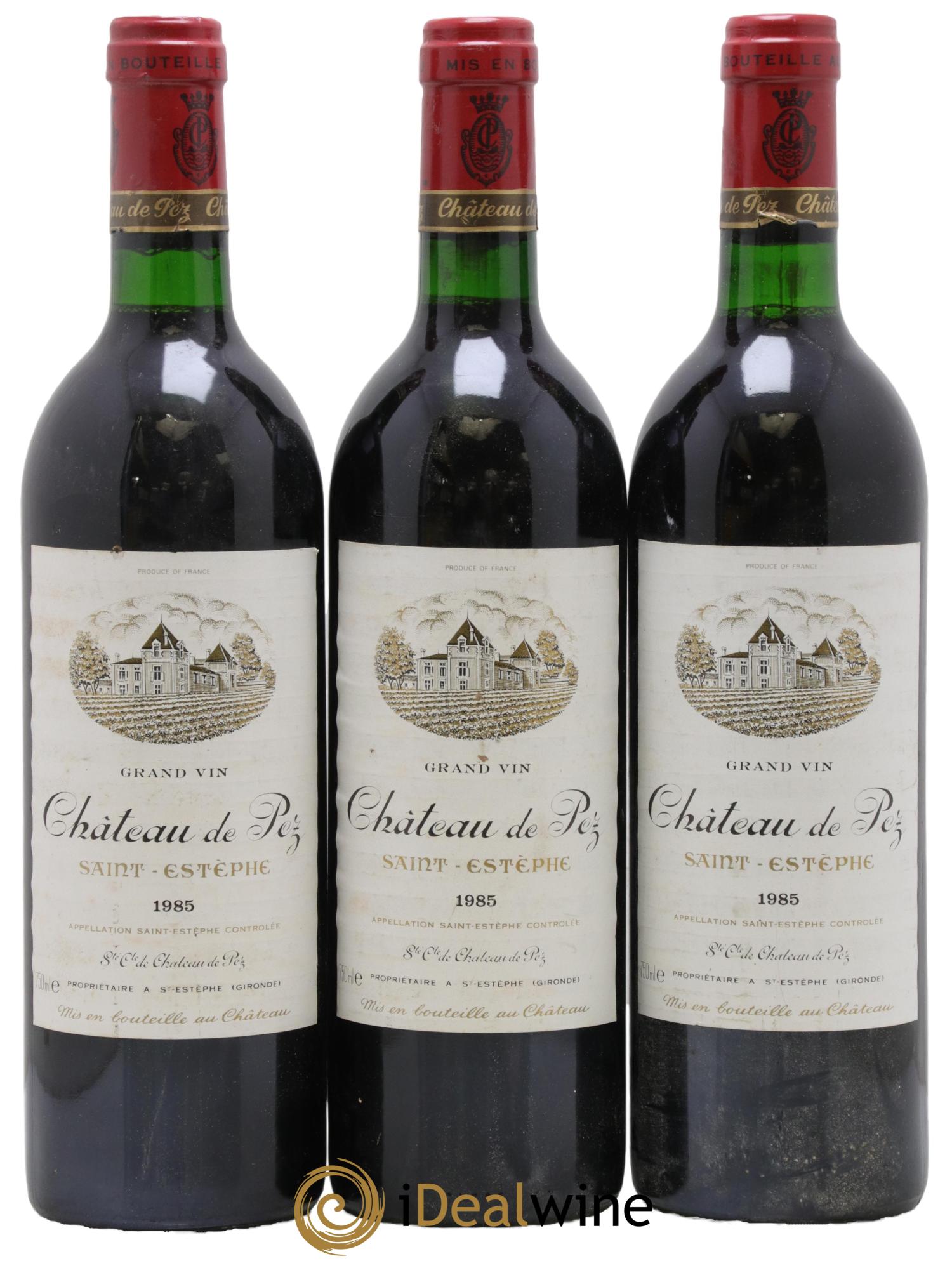 Château de Pez 1985 - Lot de 3 bouteilles - 0