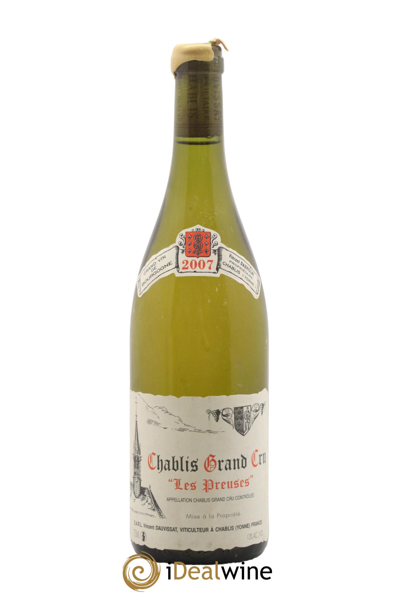 Chablis Grand Cru Les Preuses Vincent Dauvissat (Domaine) 2007 - Lot of 1 bottle - 0