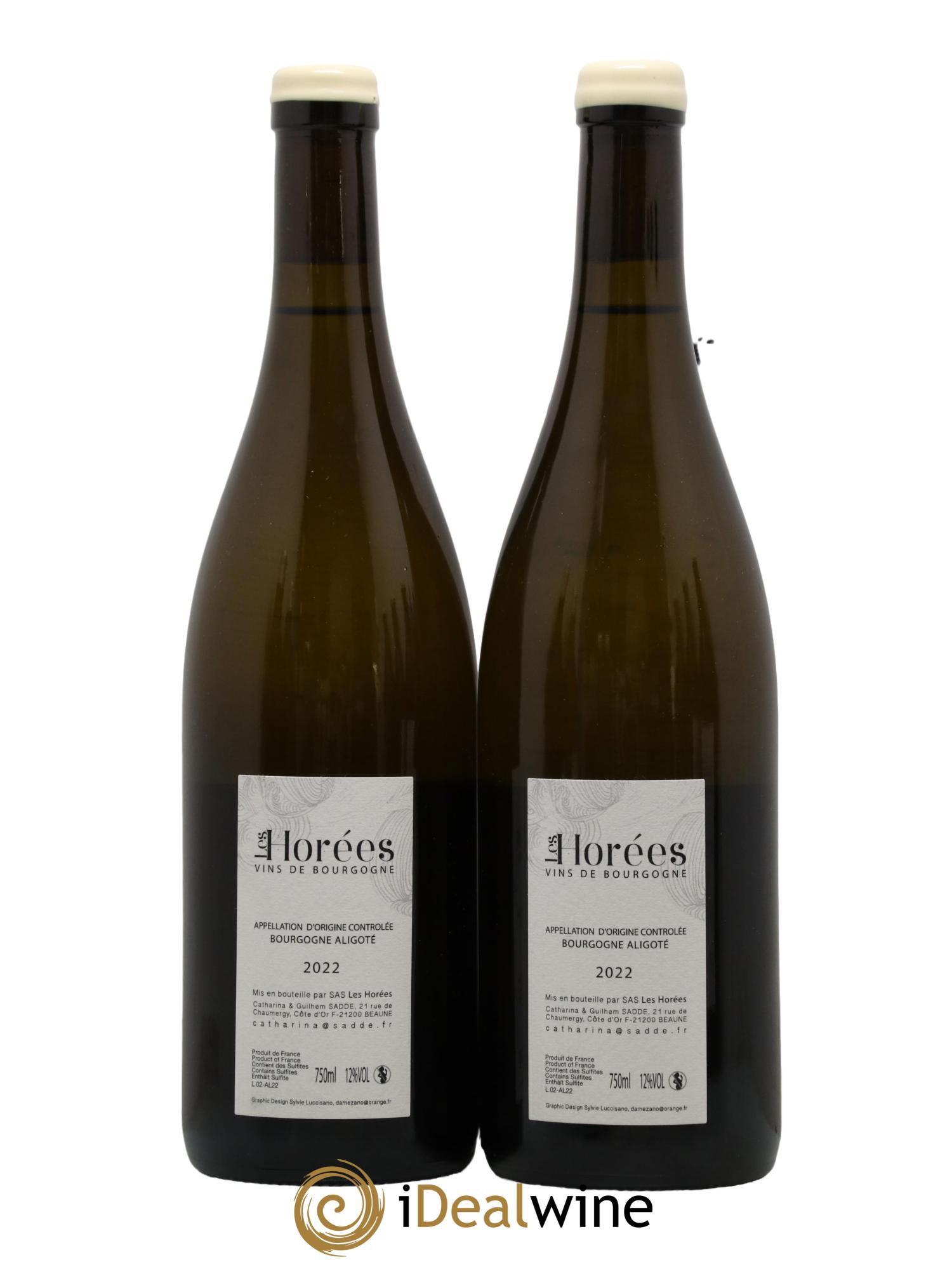 Bourgogne Aligoté En Coulezain Les Horées 2022 - Lot de 2 bouteilles - 1