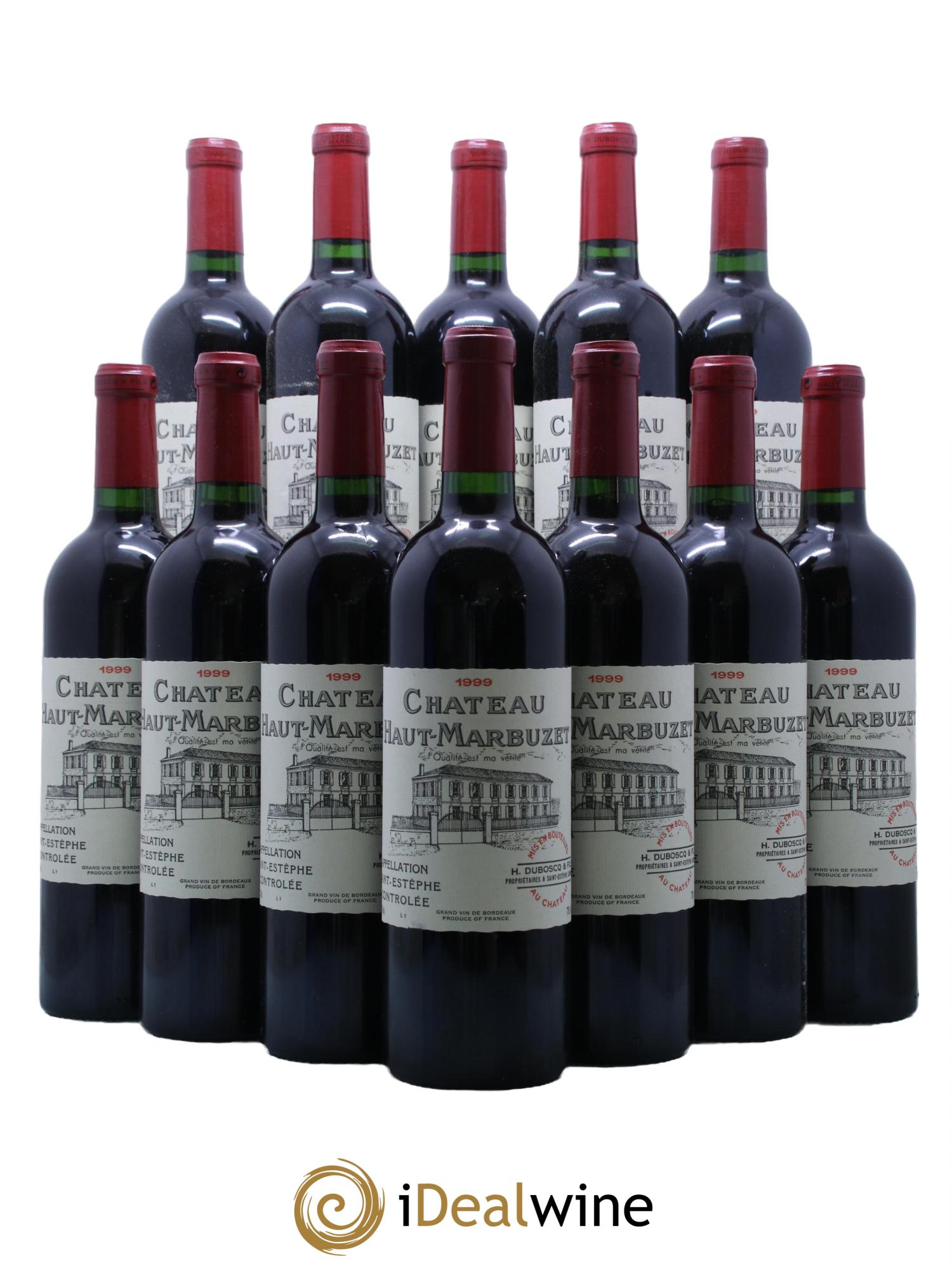 Château Haut Marbuzet 1999 - Lot de 12 bouteilles - 0