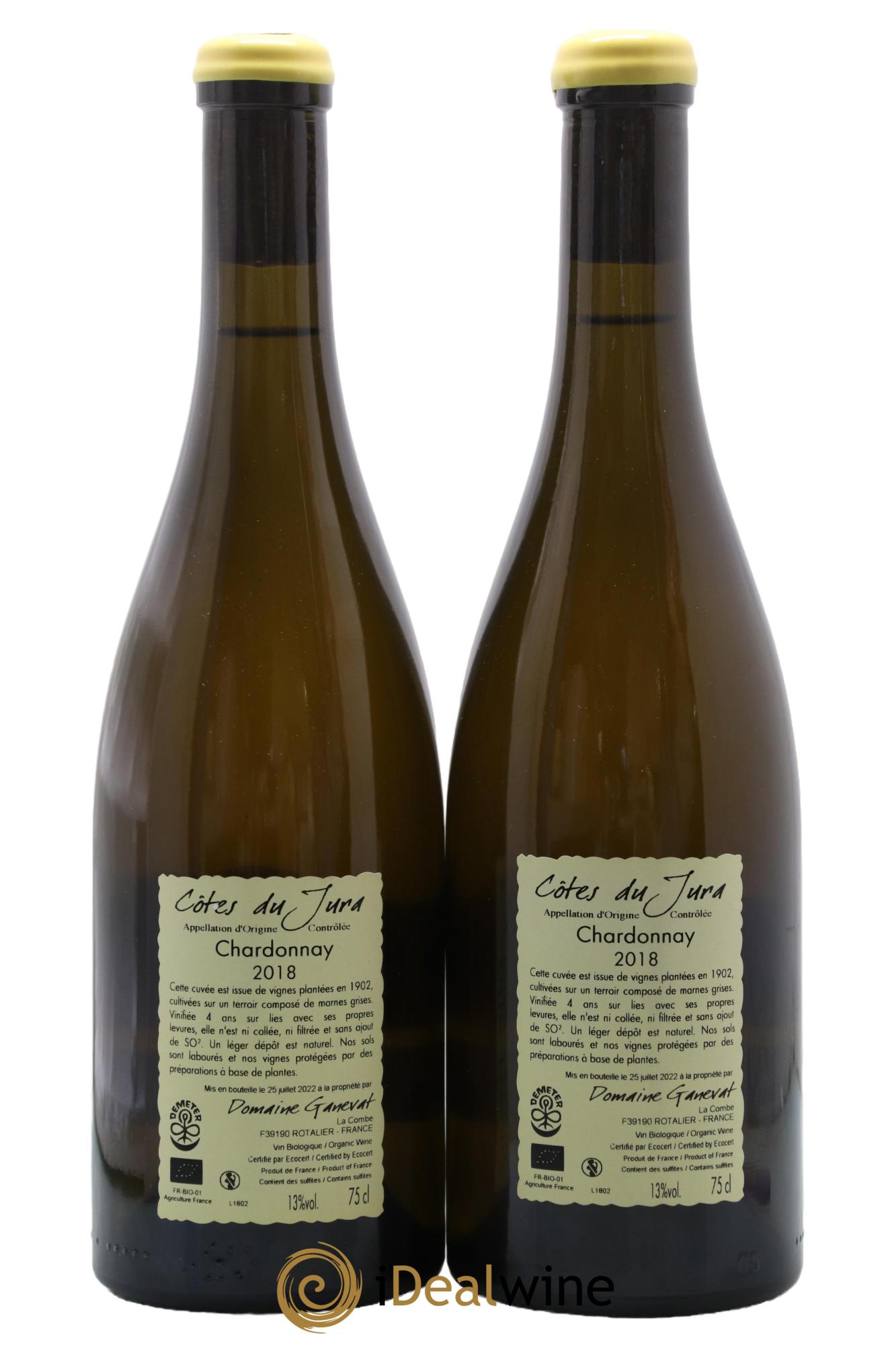 Côtes du Jura Les Chalasses Vieilles Vignes Jean-François Ganevat (Domaine) 2018 - Lot de 2 bouteilles - 1