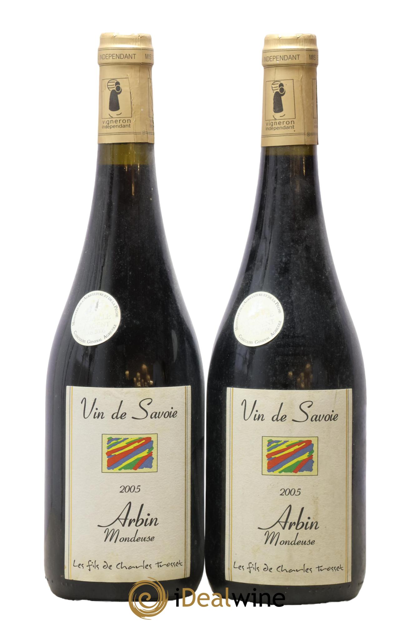 Vin de Savoie Arbin Mondeuse Prestige des Arpents Trosset 2005 - Lotto di 2 bottiglie - 0