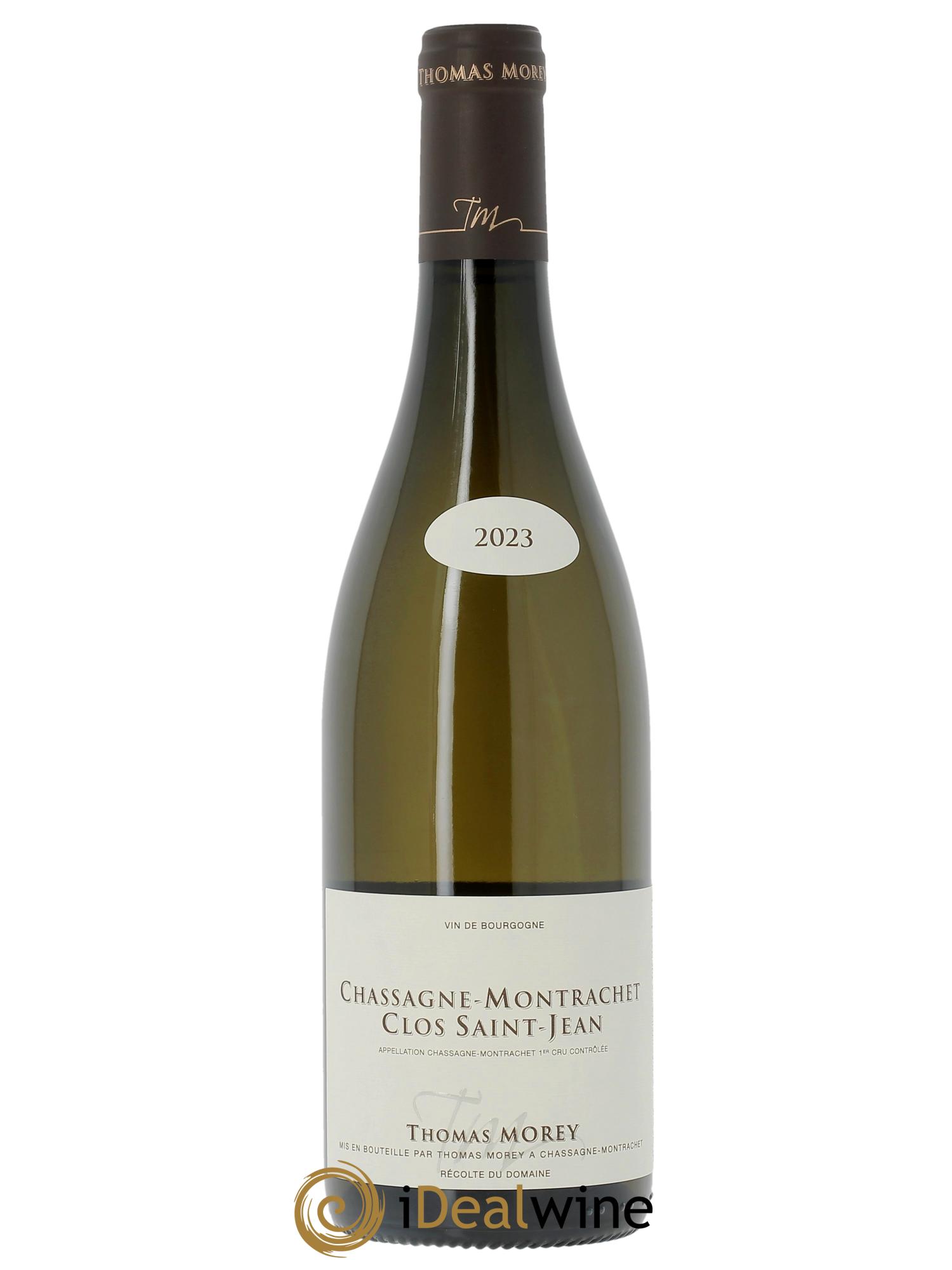 Chassagne-Montrachet 1er Cru Clos Saint-Jean Thomas Morey 2023 - Lot de 1 bouteille - 0