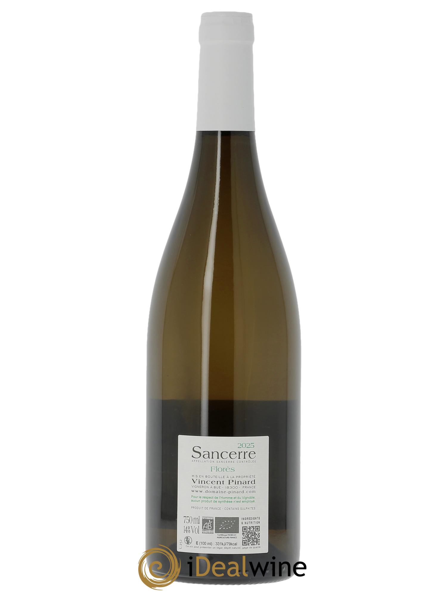 Sancerre Florès Vincent Pinard 2025 - Lot of 1 bottle - 1