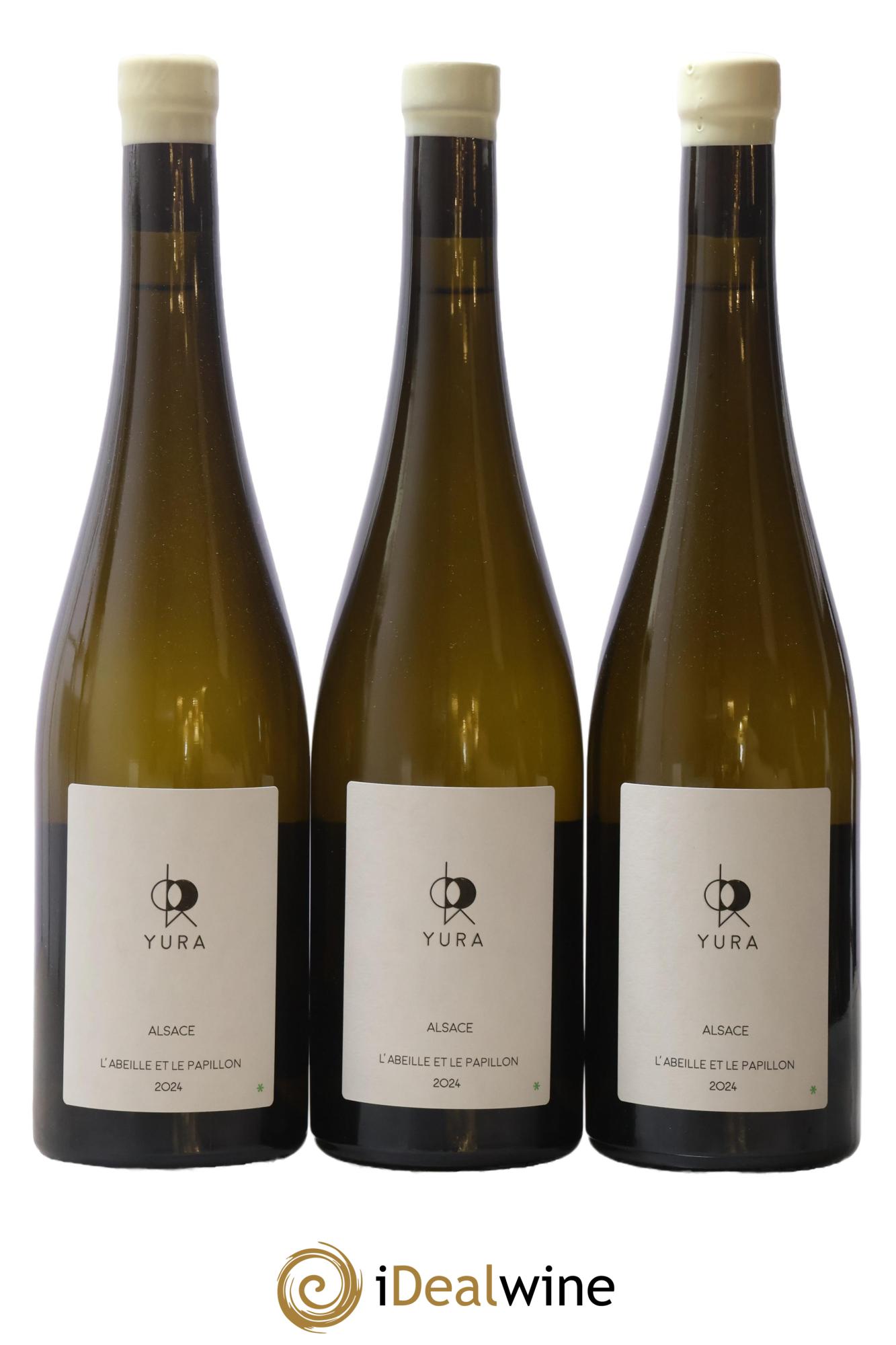 Alsace L'abeille et le papillon Jintaro Yura 2024 - Lot of 3 bottles - 0