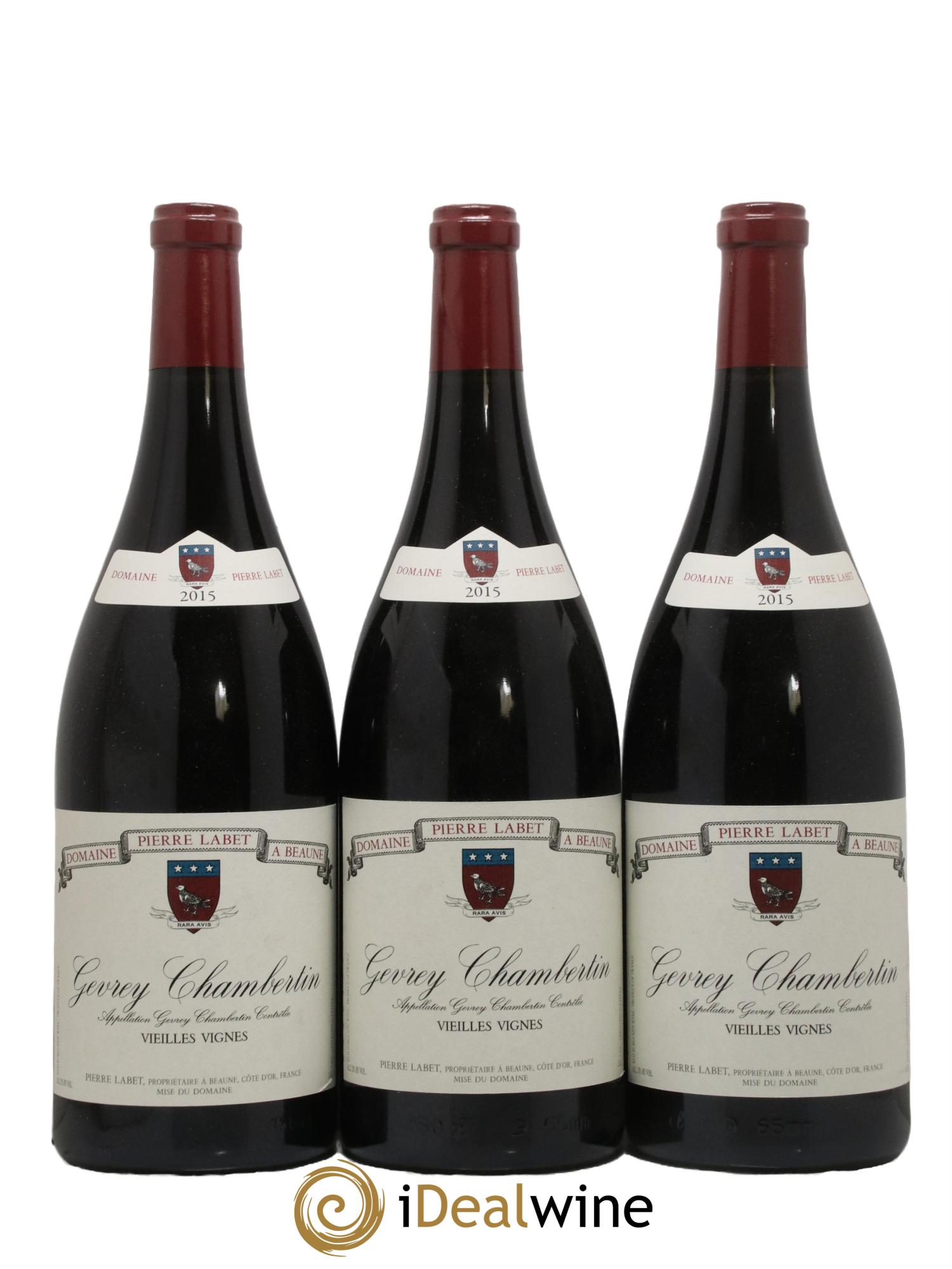 Gevrey-Chambertin Vieilles Vignes Pierre Labet 2015 - Lot de 3 magnums - 0
