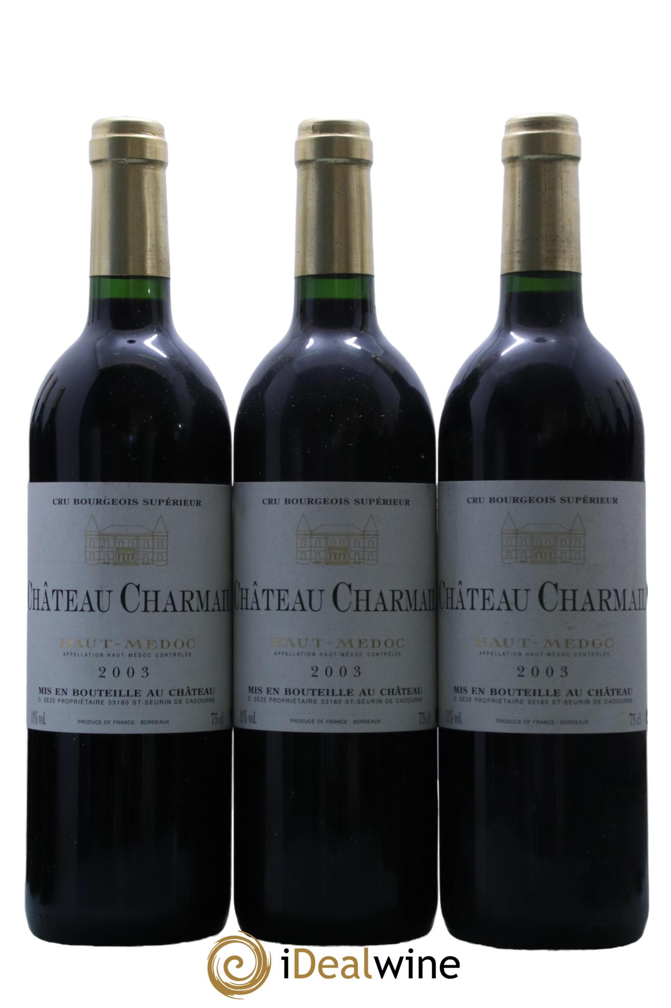 Château Charmail Cru Bourgeois 2003 - Lot de 12 bouteilles - 1
