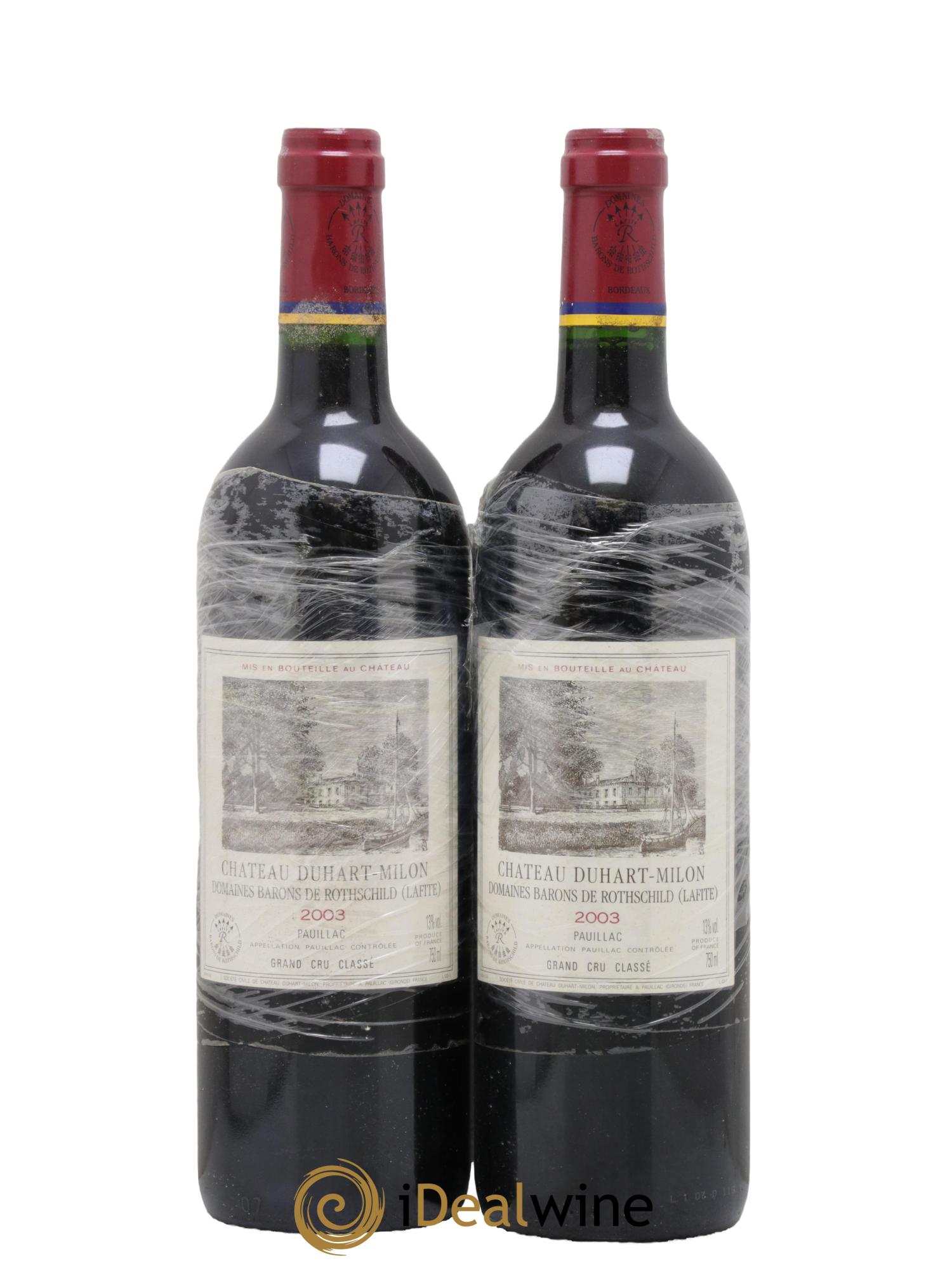 Château Duhart-Milon 4ème Grand Cru Classé 2003 - Lot de 2 bouteilles - 0