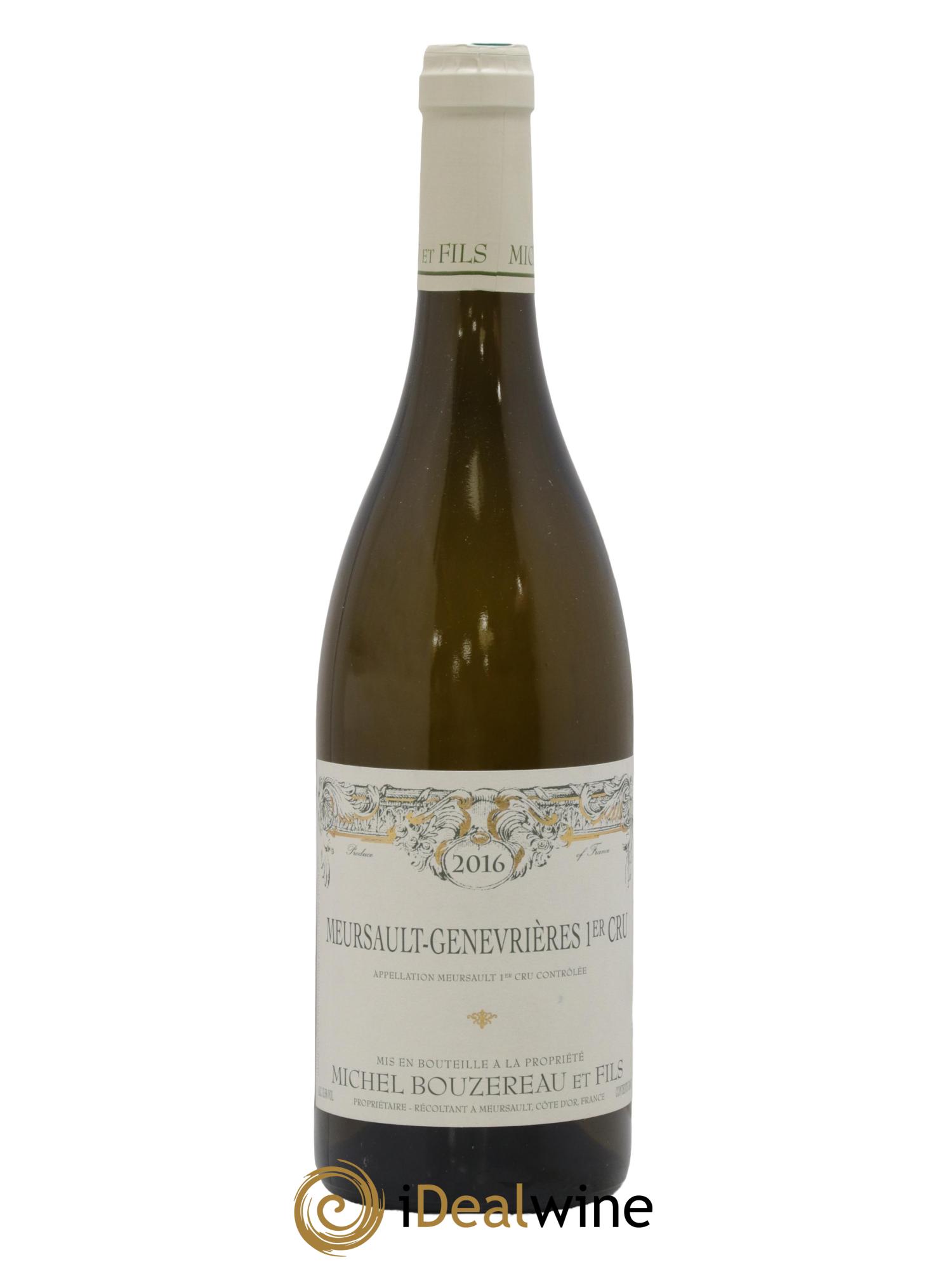 Meursault 1er Cru Les Genevrières Michel Bouzereau et Fils (Domaine) 2016 - Lot de 1 bouteille - 0