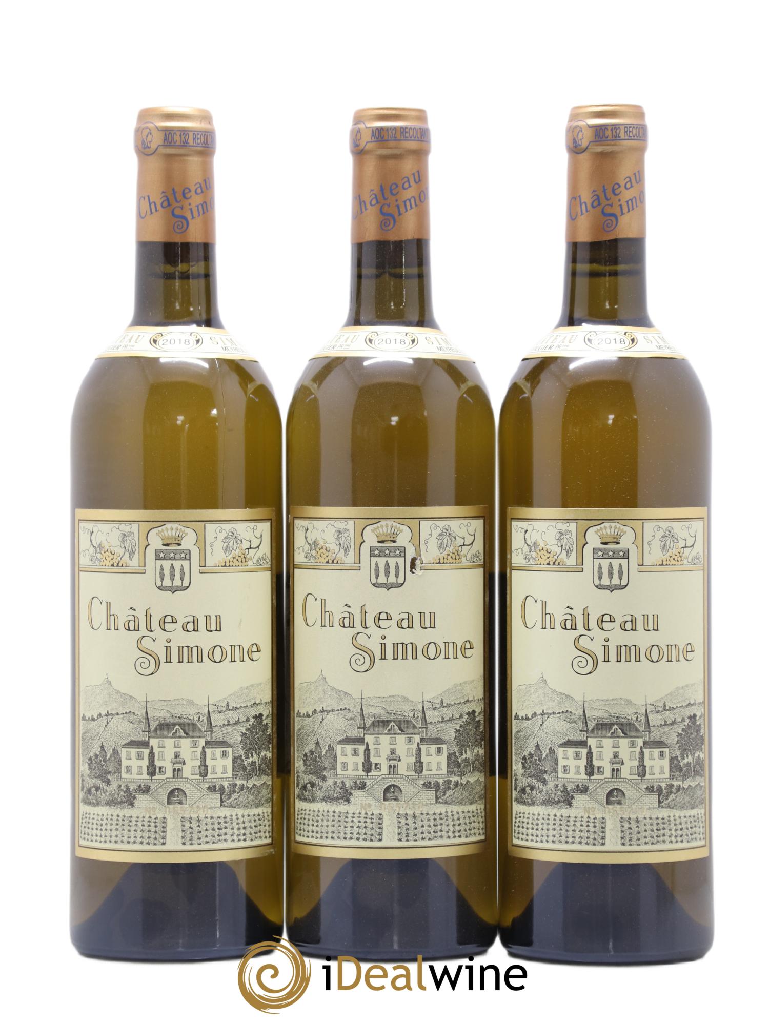 Palette Château Simone Famille Rougier  2018 - Lotto di 3 bottiglie - 0