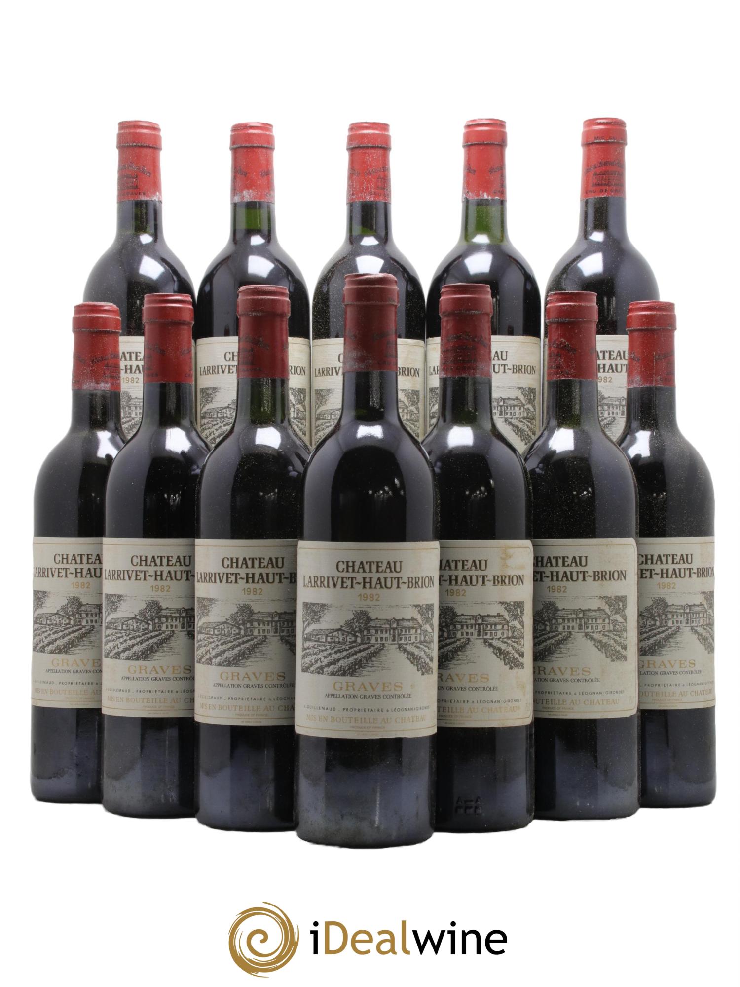 Château Larrivet Haut-Brion 1982 - Lot de 12 bouteilles - 0
