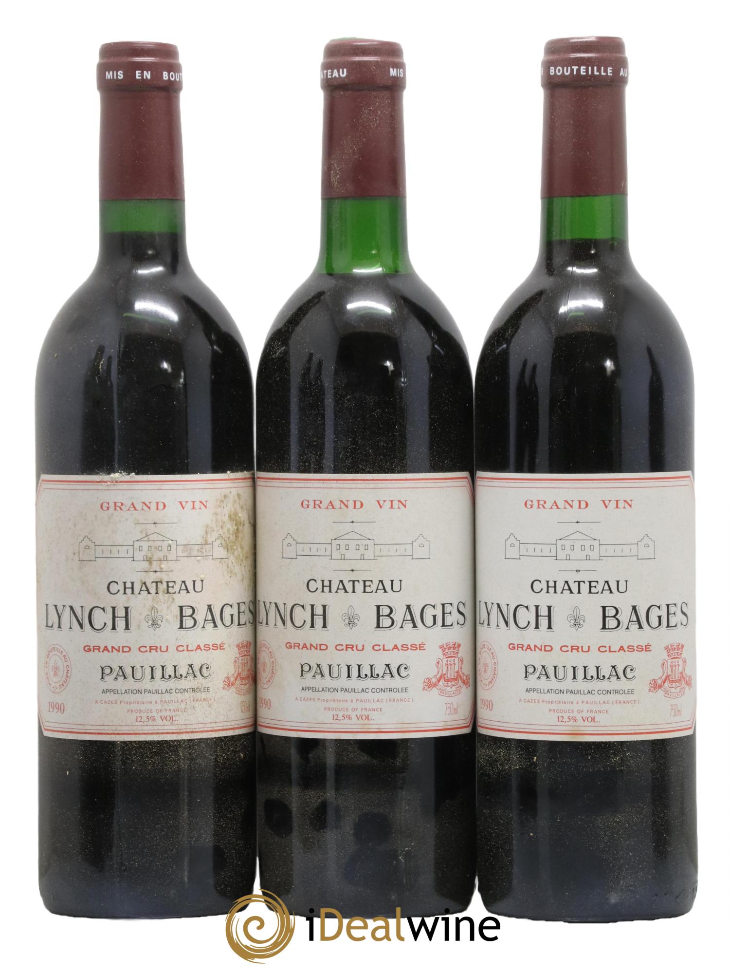 Château Lynch Bages 5ème Grand Cru Classé 1990 - Lot de 12 bouteilles - 3