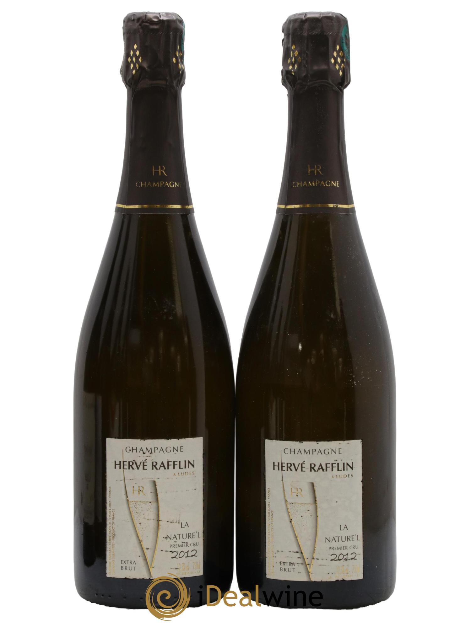 Champagne 1er Cru Brut Nature La Nature Hervé Rafflin 2012 - Lot de 2 bouteilles - 0