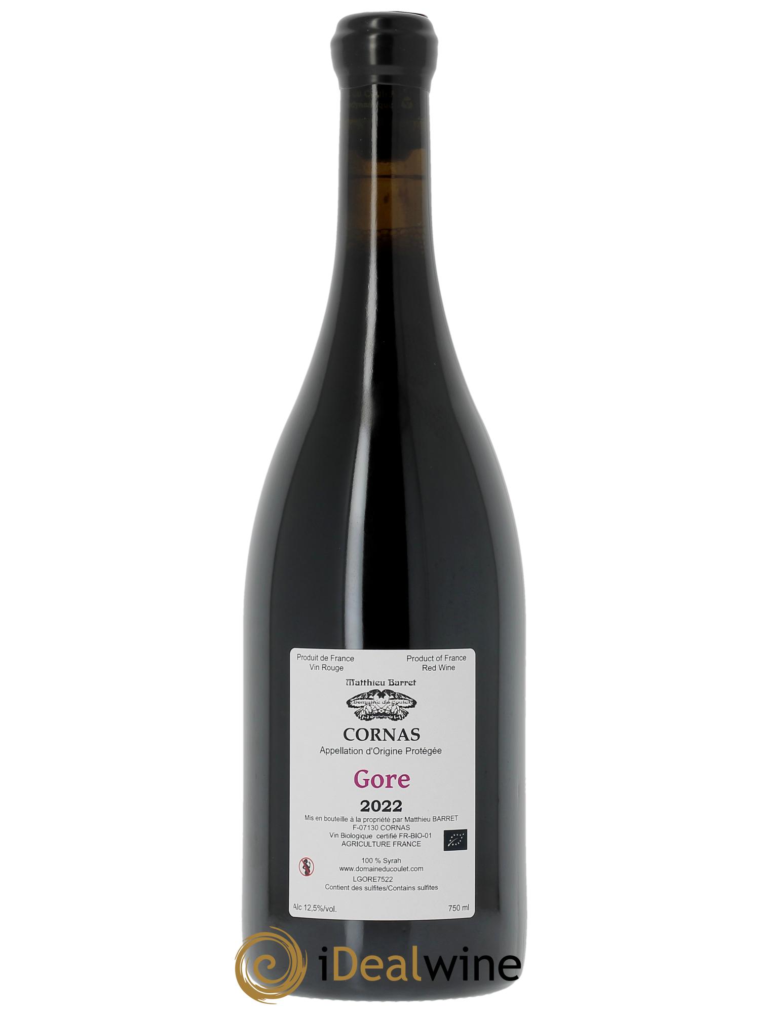Cornas Gore Coulet (Domaine du) - Matthieu Barret  2022 - Lotto di 1 bottiglia - 1