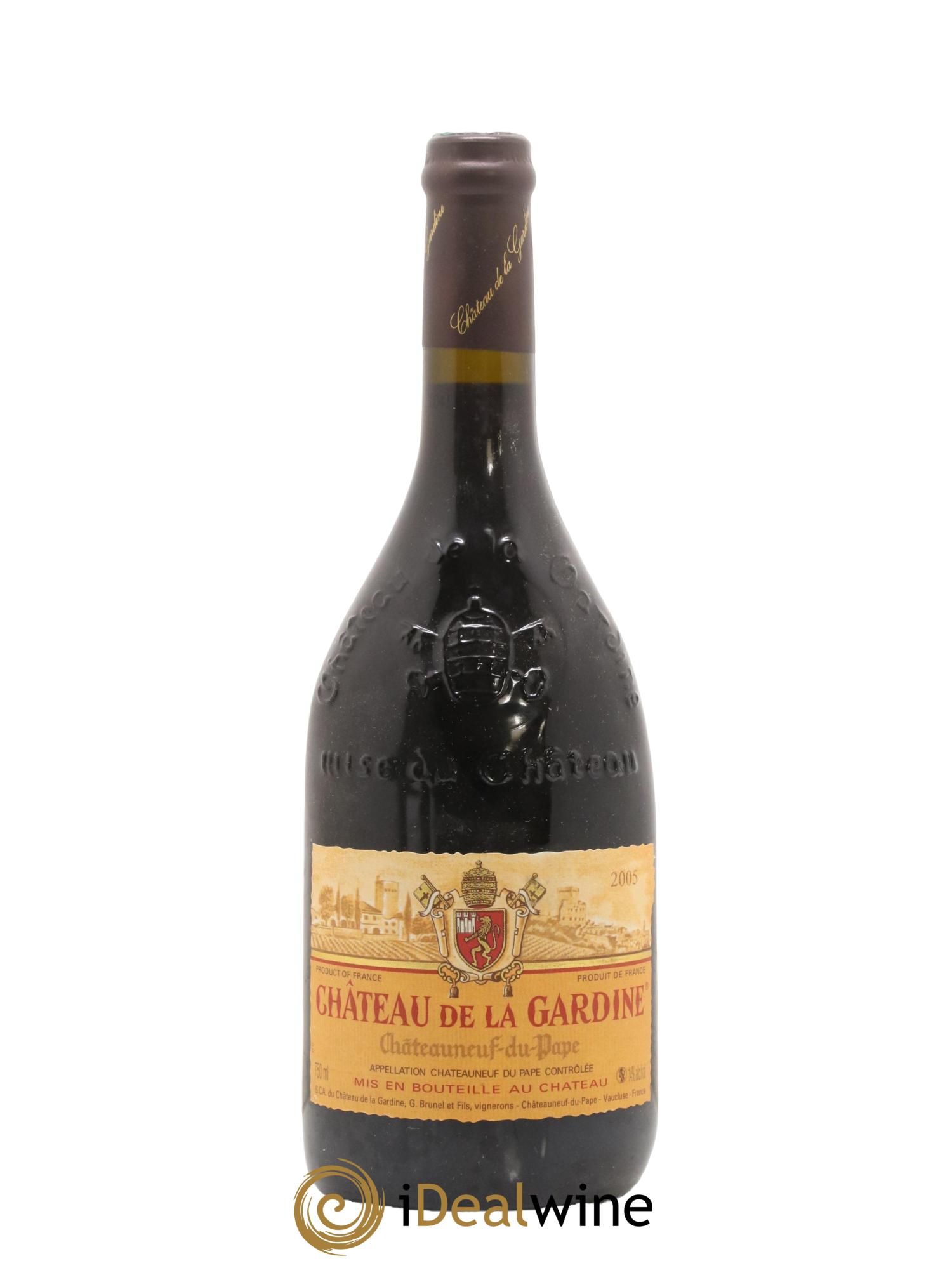 Châteauneuf-du-Pape Château de La Gardine Famille Brunel 2005 - Lot de 1 bouteille - 0