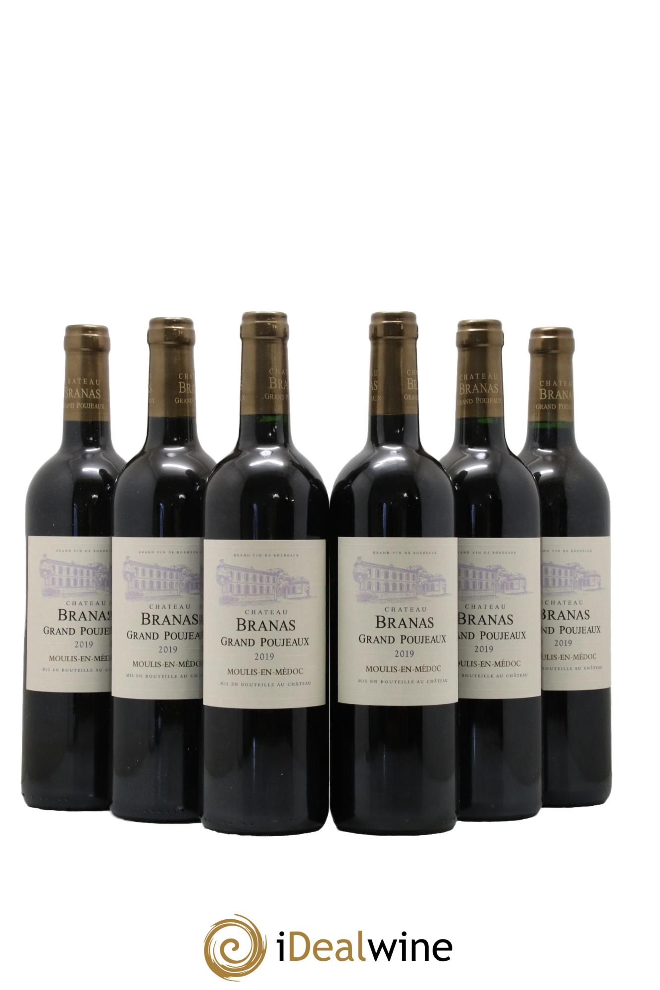 Château Branas Grand Poujeaux Cru Bourgeois  2019 - Posten von 6 Flaschen - 0
