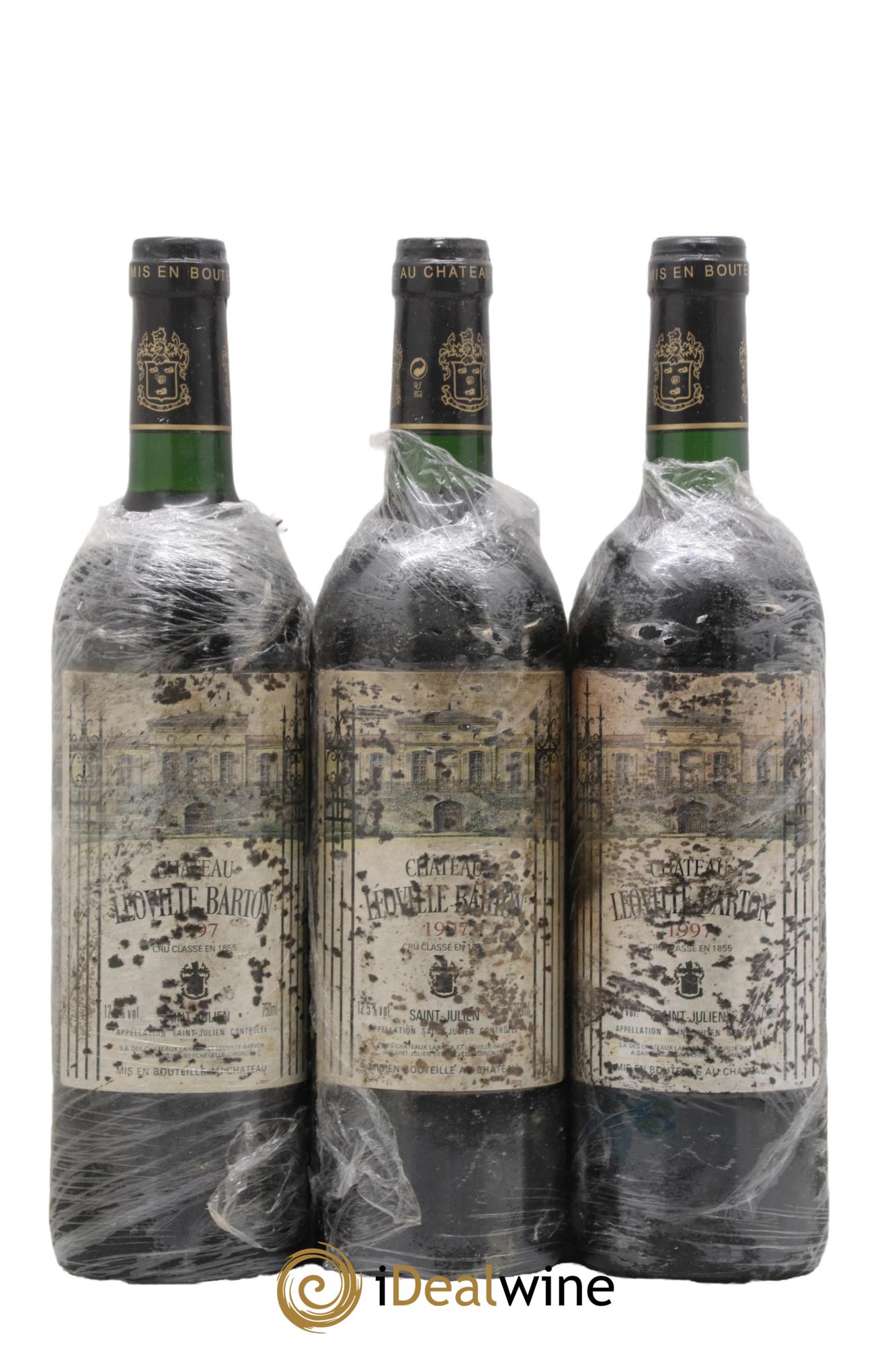 Château Léoville Barton 2ème Grand Cru Classé 1997 - Lot de 3 bouteilles - 0