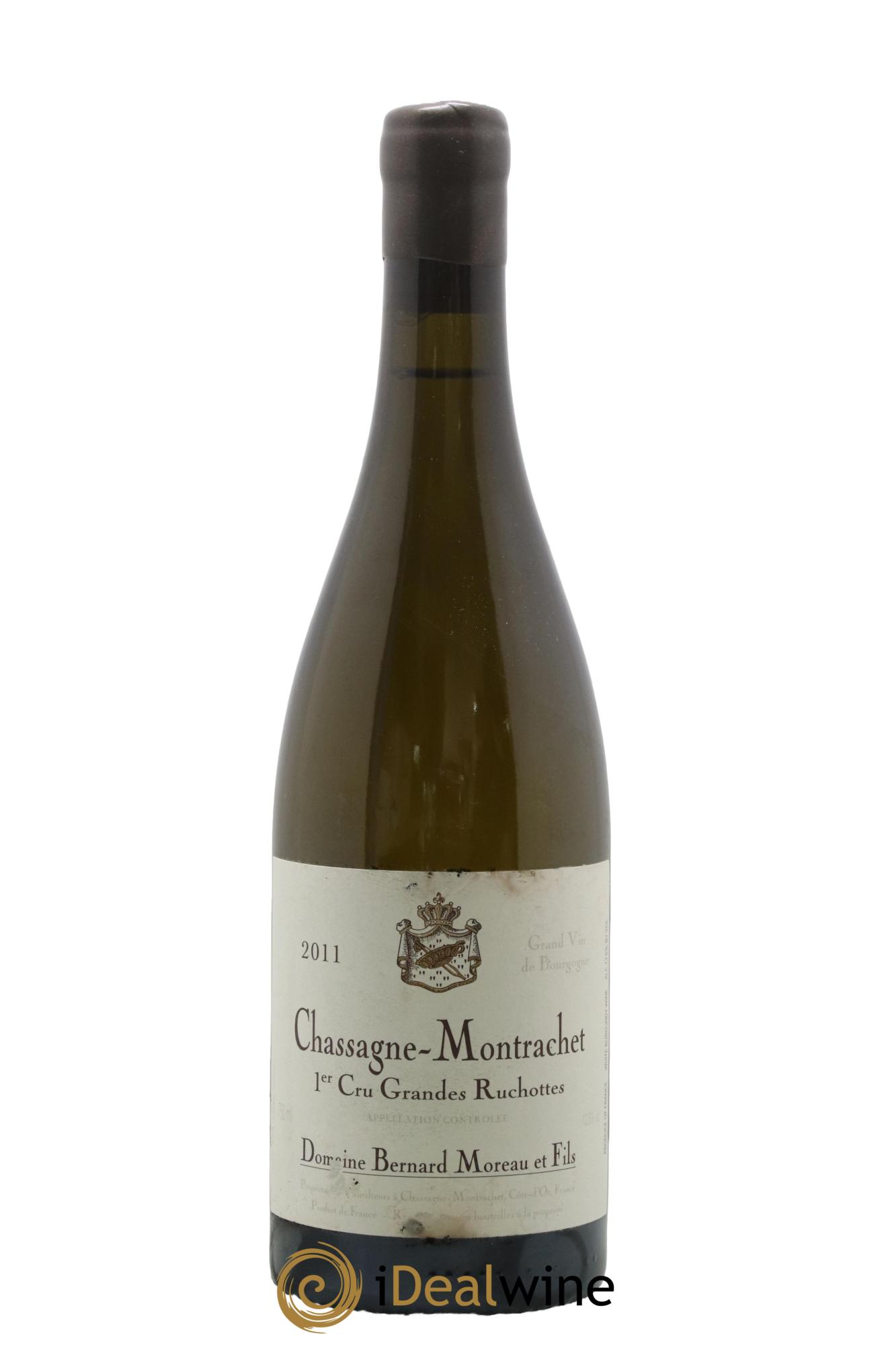 Chassagne-Montrachet 1er Cru Les Grandes Ruchottes Bernard Moreau et Fils (Domaine) 2011 - Lot de 1 bouteille - 0