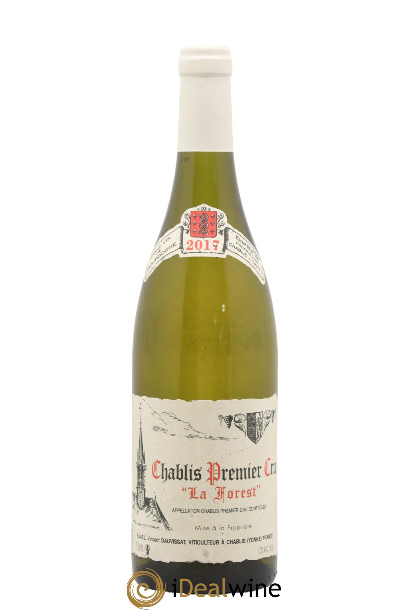 Chablis 1er Cru La Forest Vincent Dauvissat (Domaine) 2017 - Lot de 1 bouteille - 0
