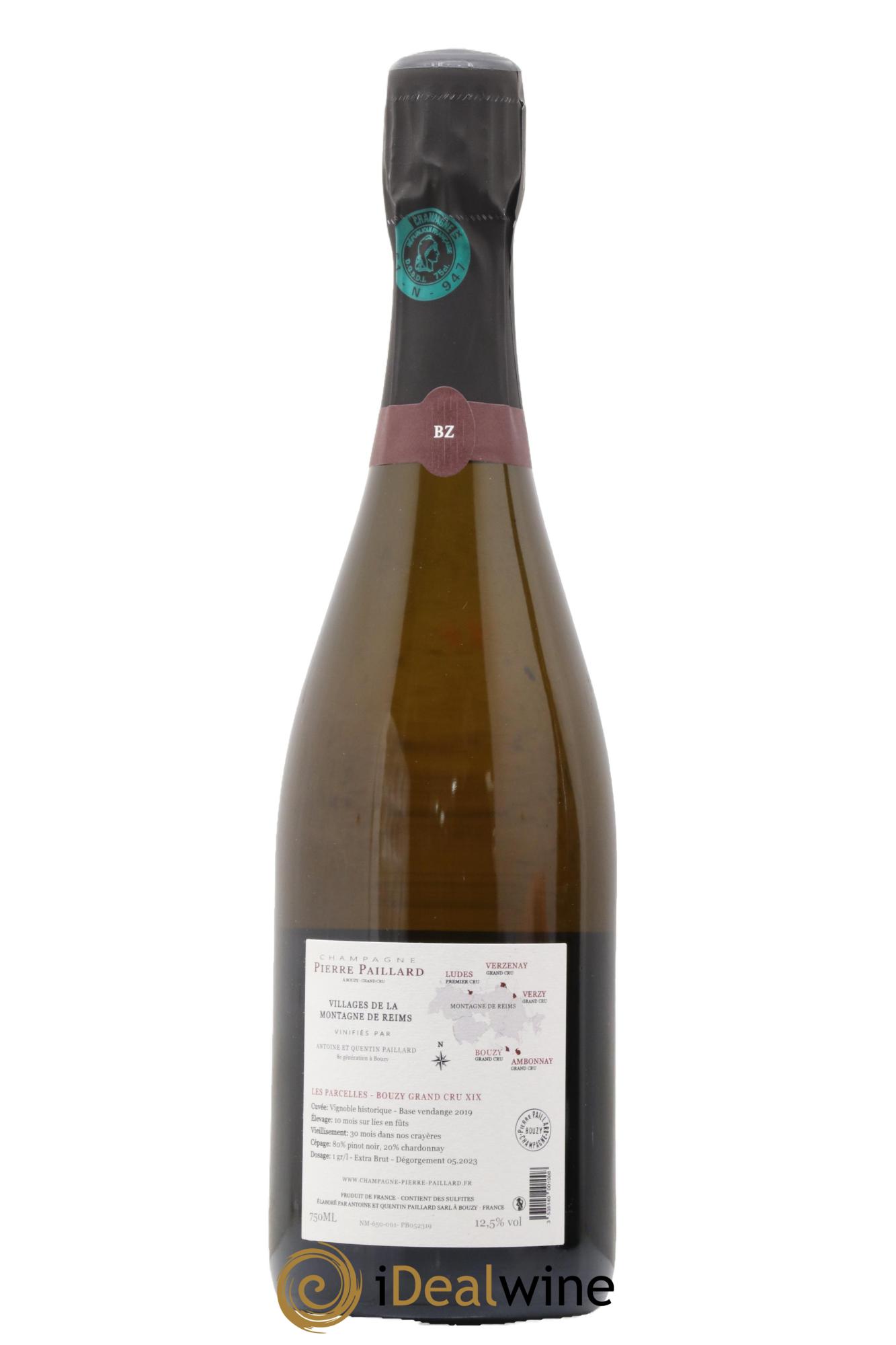 Les Parcelles XIX Bouzy Grand Cru Extra-Brut Pierre Paillard  - Posten von 1 Flasche - 1