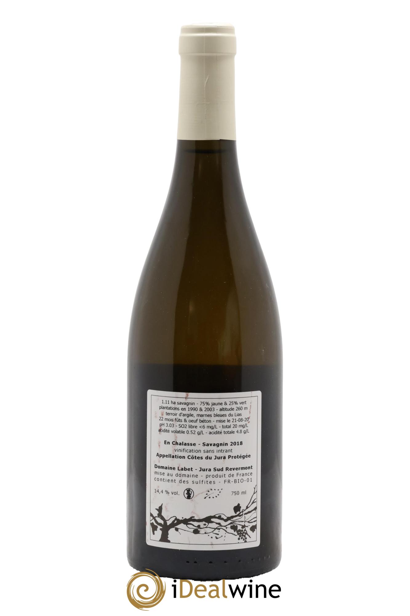 Côtes du Jura Fleur de Savagnin En Chalasse Romain - Julien  - Charline Labet 2018 - Lot of 1 bottle - 1