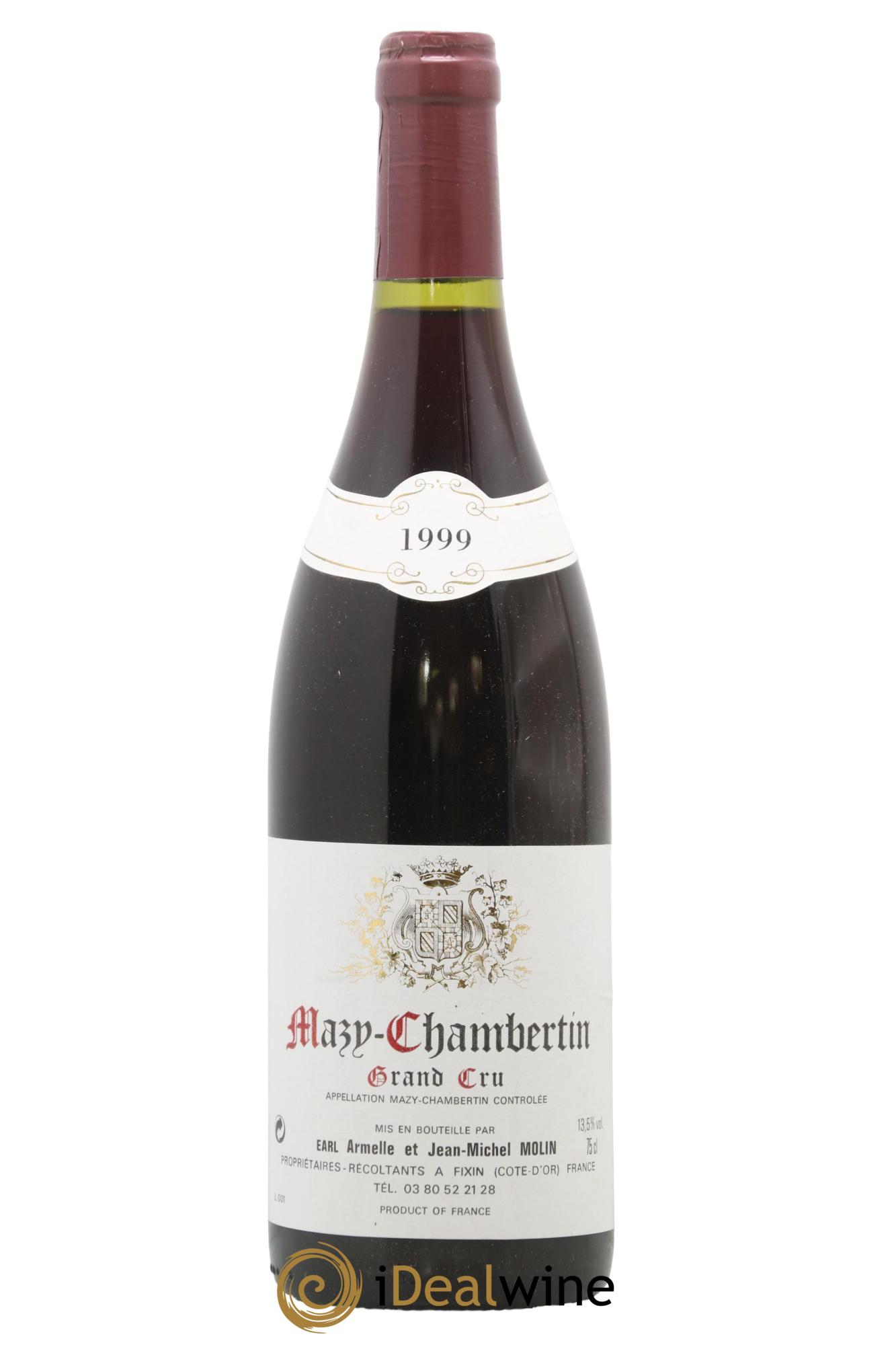 Mazis-Chambertin Grand Cru A & et JM Molin 1999 - Lotto di 1 bottiglia - 0