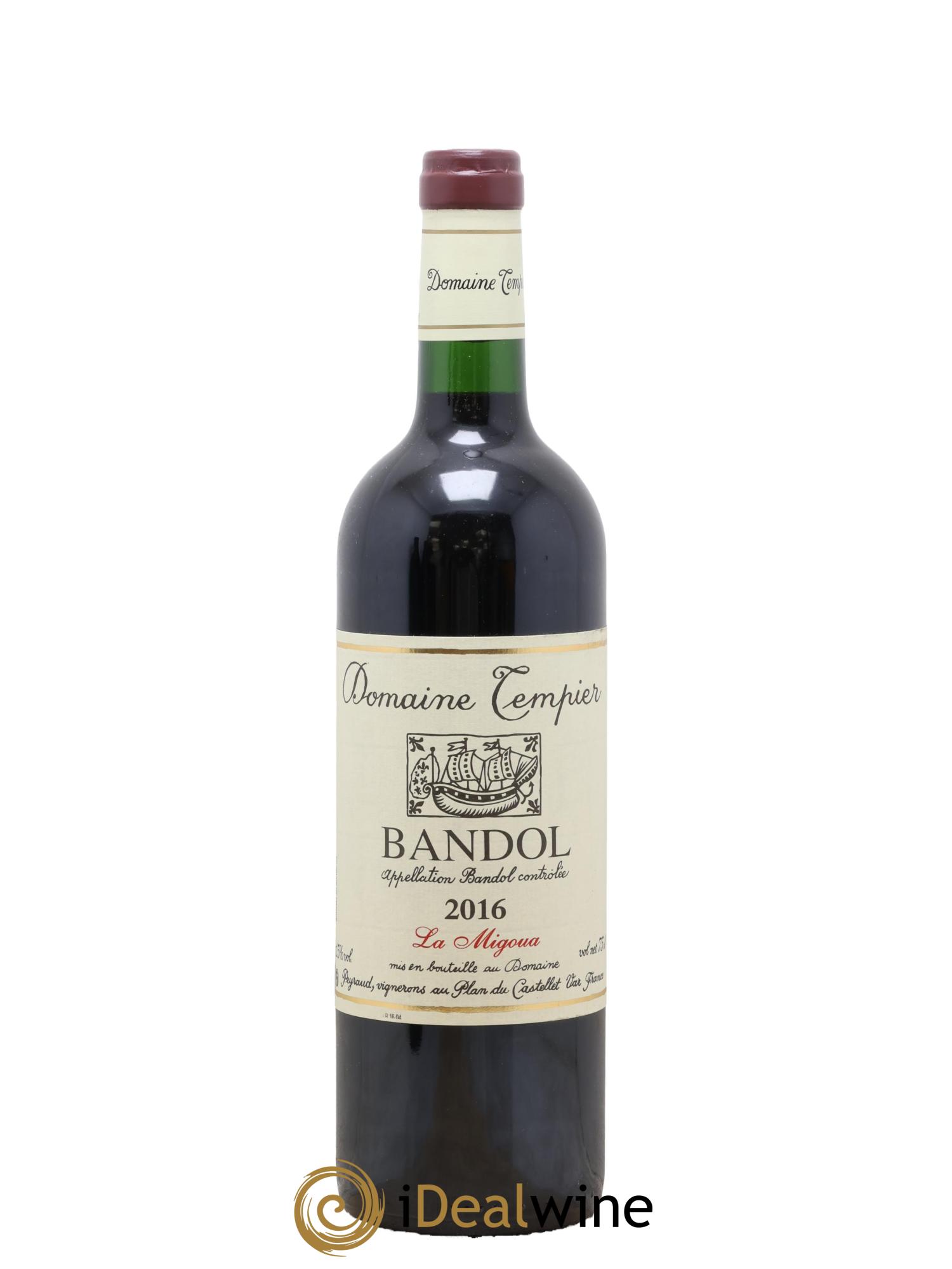 Bandol Domaine Tempier Cuvée La Migoua Famille Peyraud 2016 - Lot de 1 bouteille - 0