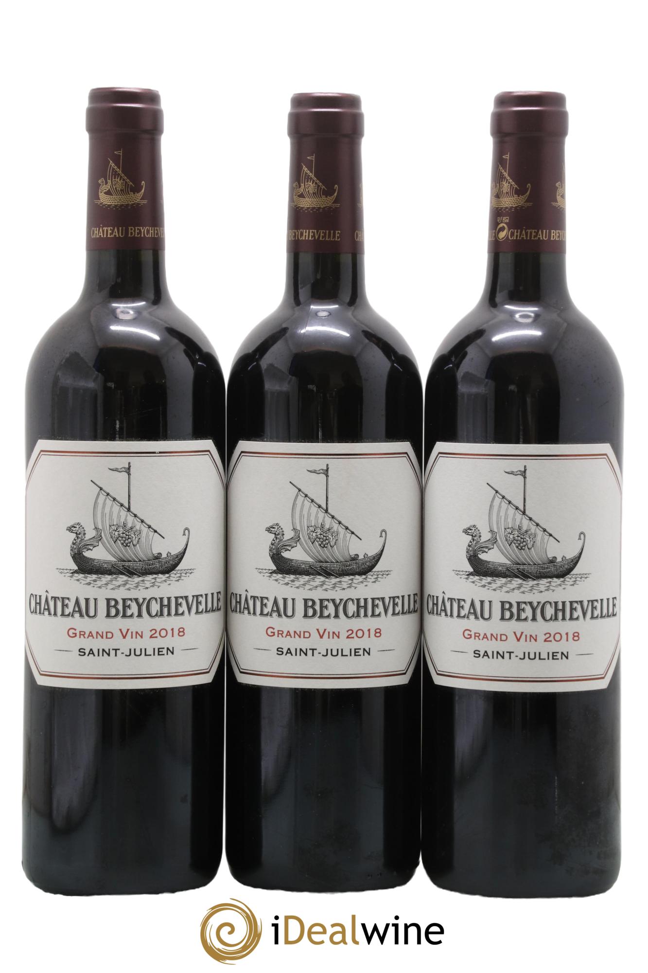 Château Beychevelle 4ème Grand Cru Classé 2018 - Lot de 3 bouteilles - 0