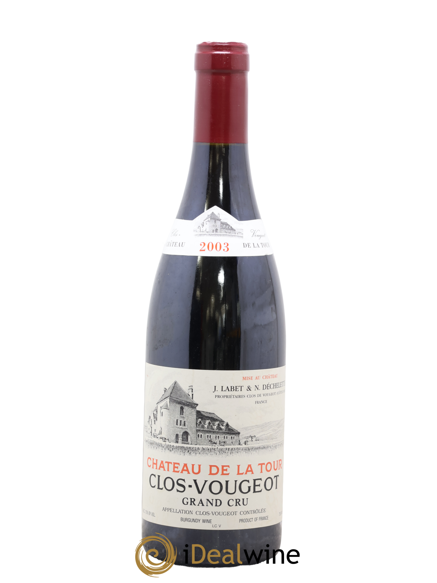 Clos de Vougeot Grand Cru Château de La Tour 2003 - Lot de 1 bouteille - 0