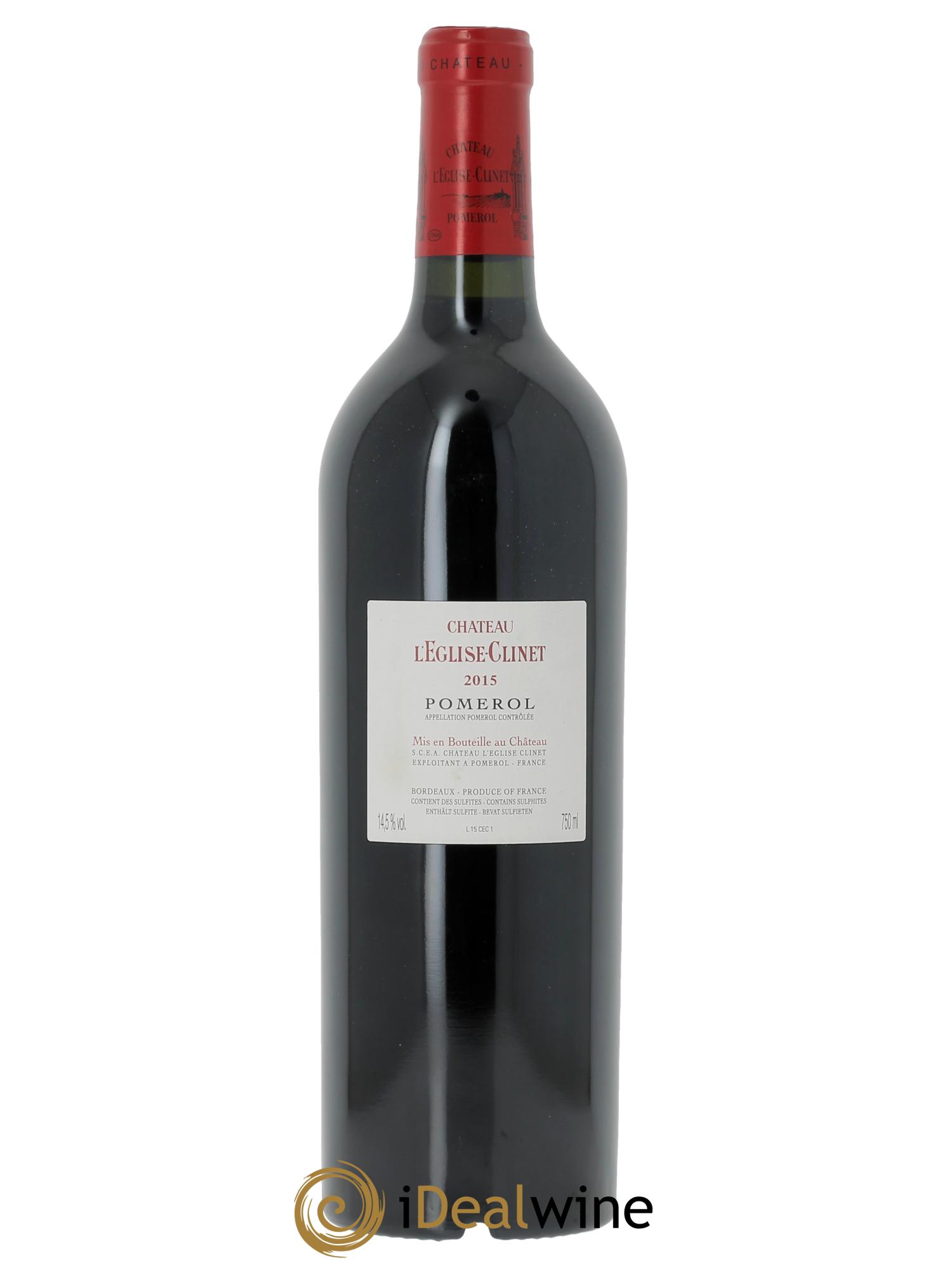 Château l' Église Clinet 2015 - Lot of 1 bottle - 1