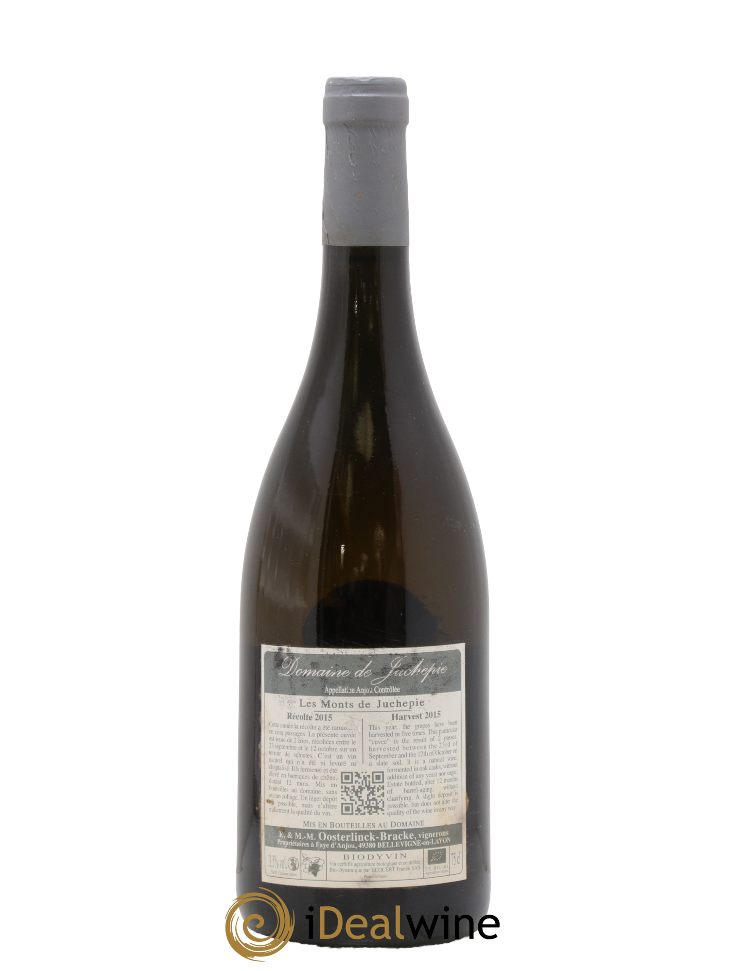 Anjou Monts De Juchepie Domaine De Juchepie 2015 - Lot de 1 bouteille - 1