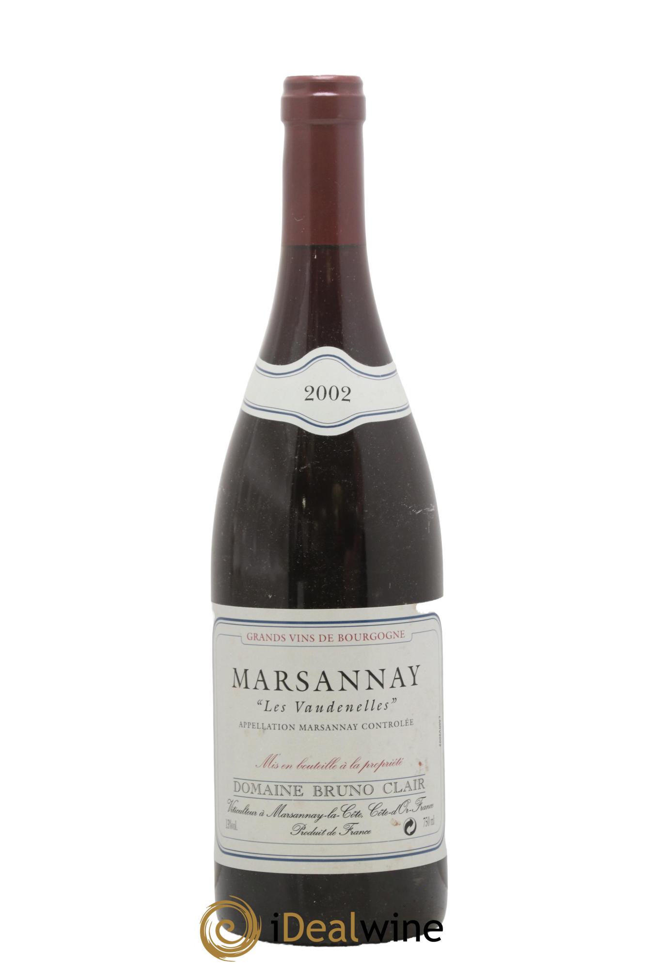 Marsannay Les Vaudenelles Bruno Clair (Domaine) 2002 - Posten von 1 Flasche - 0