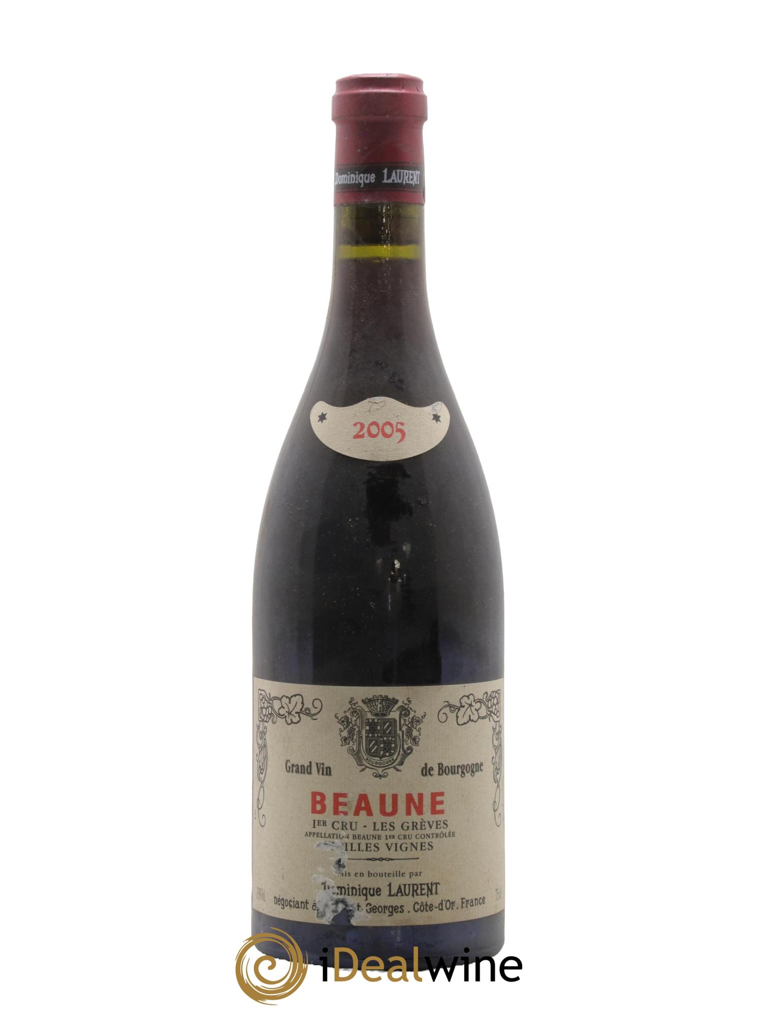 Beaune 1er Cru Les Grèves Vieilles Vignes Dominique Laurent 2005 - Lot de 1 bouteille - 0