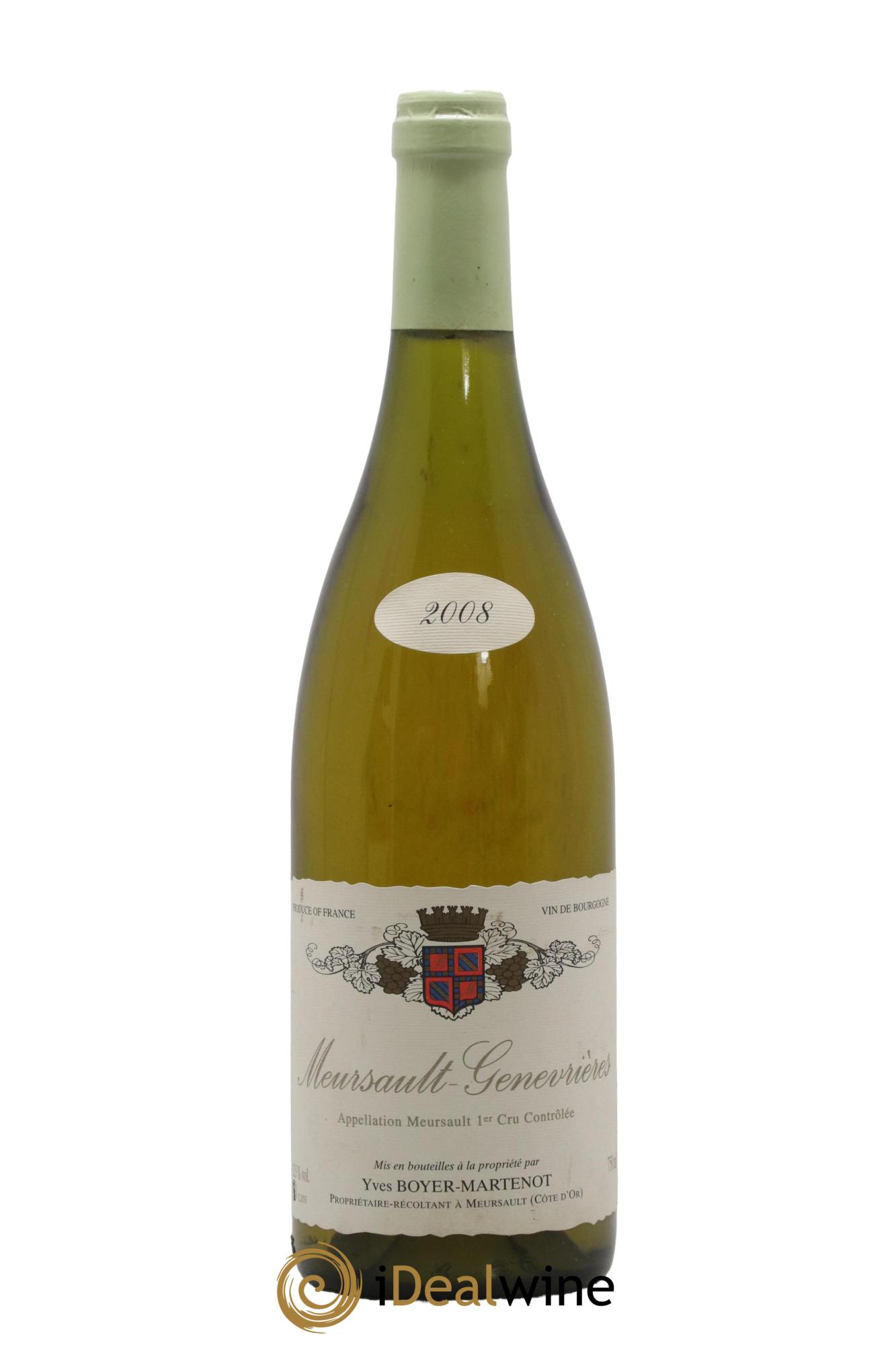 Meursault 1er Cru Genevrières Boyer-Martenot Genevrieres Boyer Martenot 2008 - Lotto di 1 bottiglia - 0