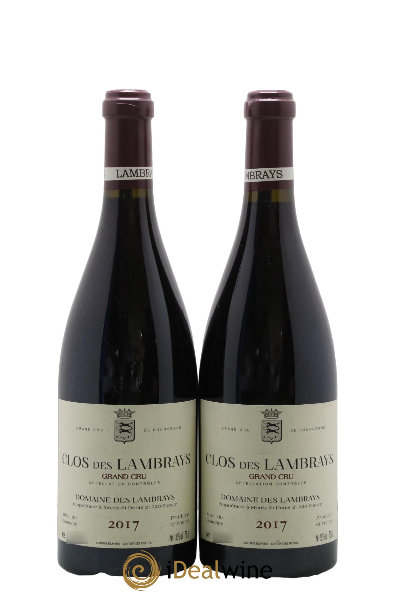 Clos des Lambrays Grand Cru Domaine des Lambrays 2017 - Lot de 2 bouteilles - 0