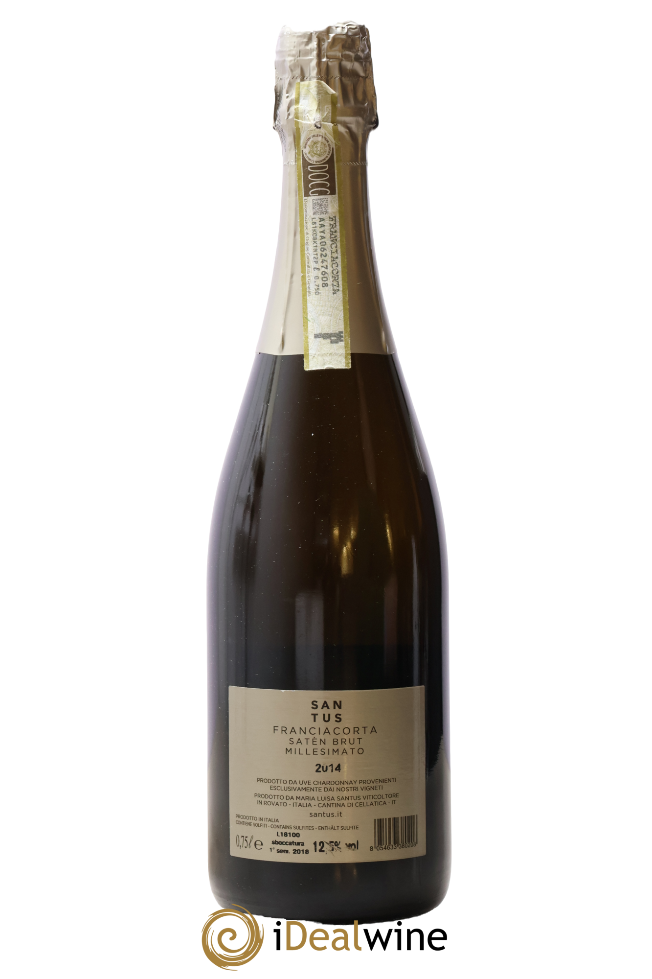Italie Franciacorta Satèn Brut Millesimato Santus 2014 - Posten von 1 Flasche - 1