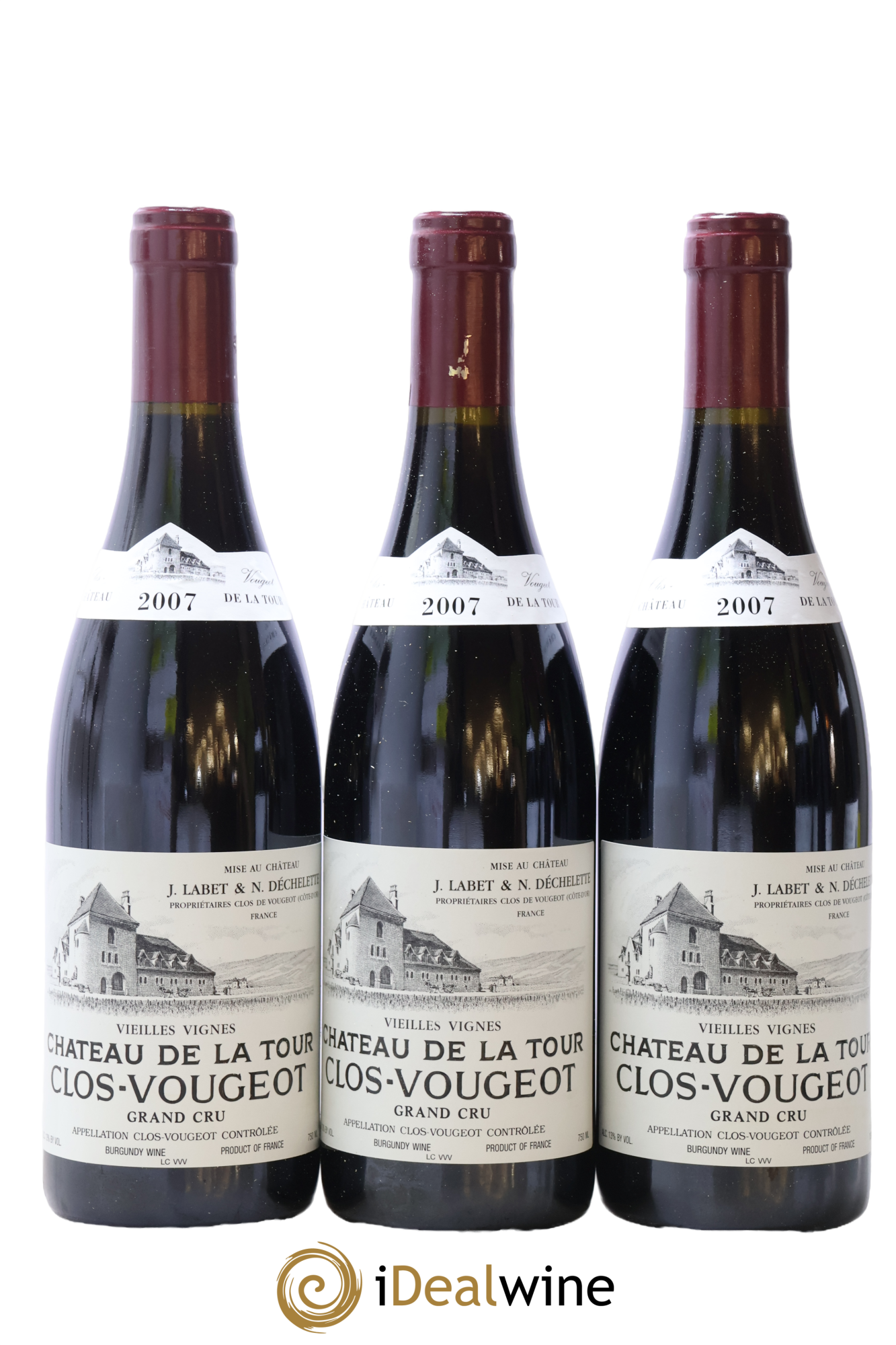 Clos de Vougeot Grand Cru Vieilles Vignes Château de La Tour 2007 - Lotto di 6 bottiglie - 1