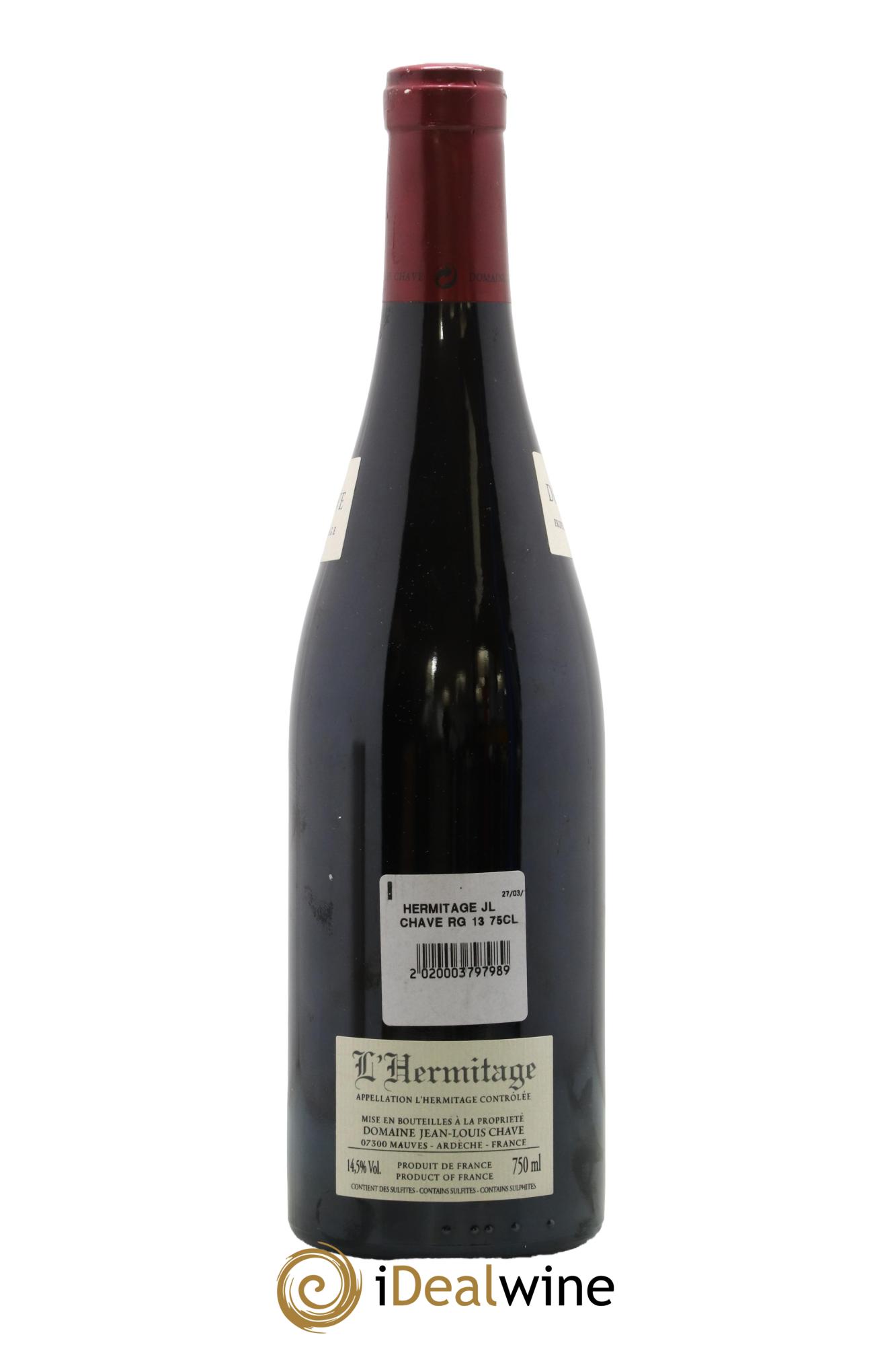 Hermitage Jean-Louis Chave 2013 - Lot de 1 bouteille - 1