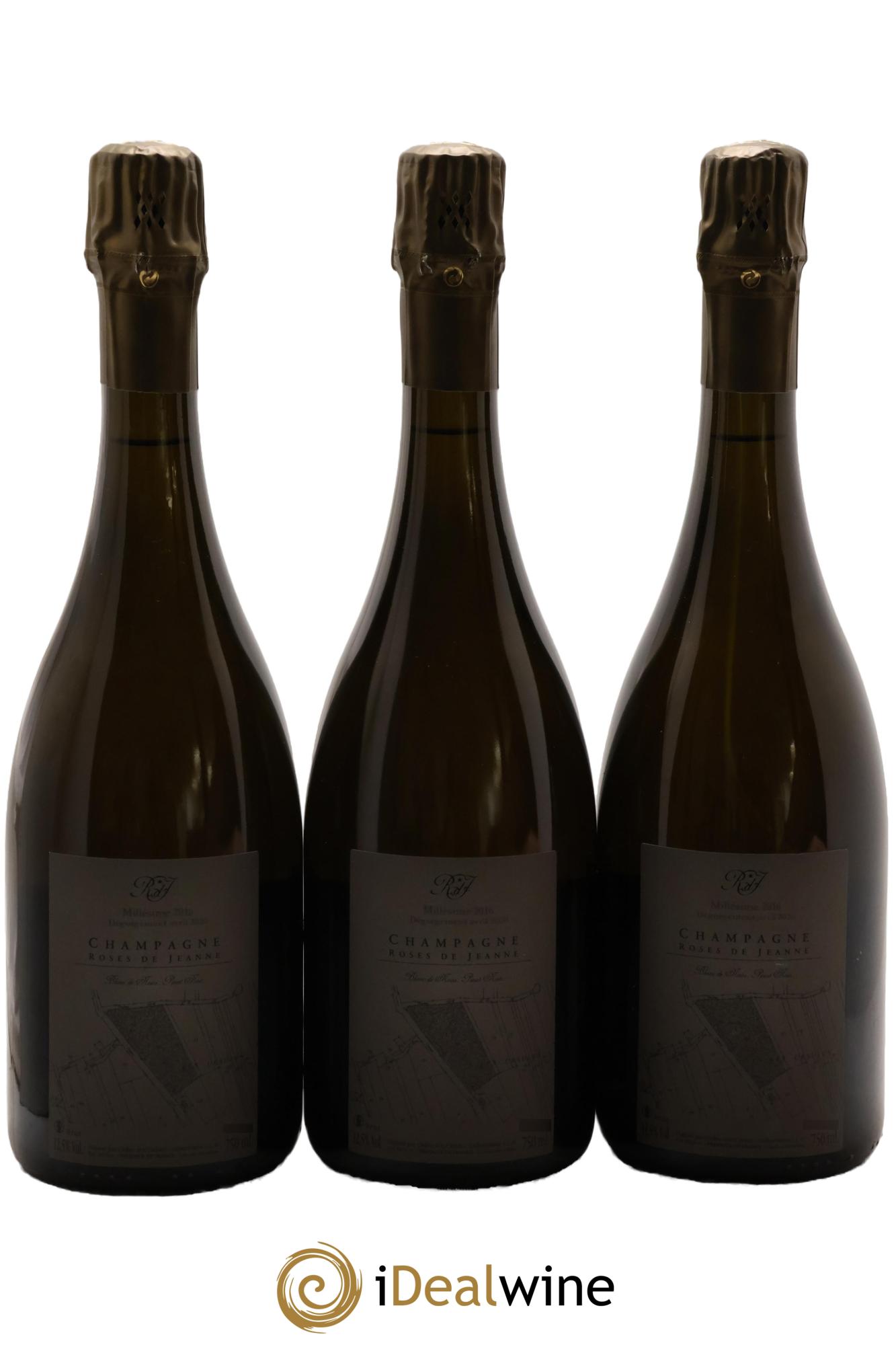 Roses de Jeanne Les Ursules Blanc de Noirs Brut Cédric Bouchard 2016 - Lotto di 3 bottiglie - 1