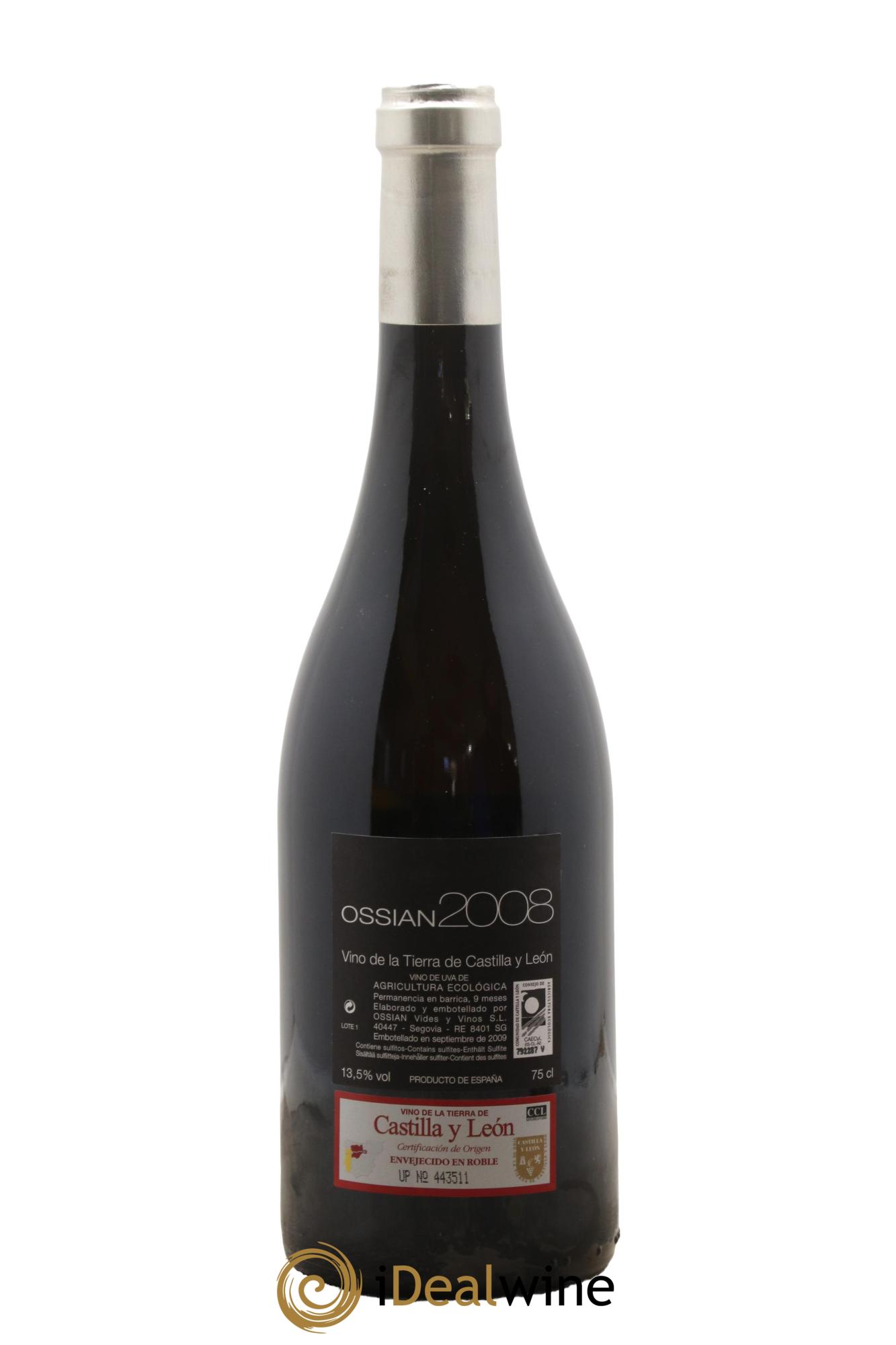 Castilla y Leon Vides y Vinos Ossian 2008 - Lot de 1 bouteille - 1